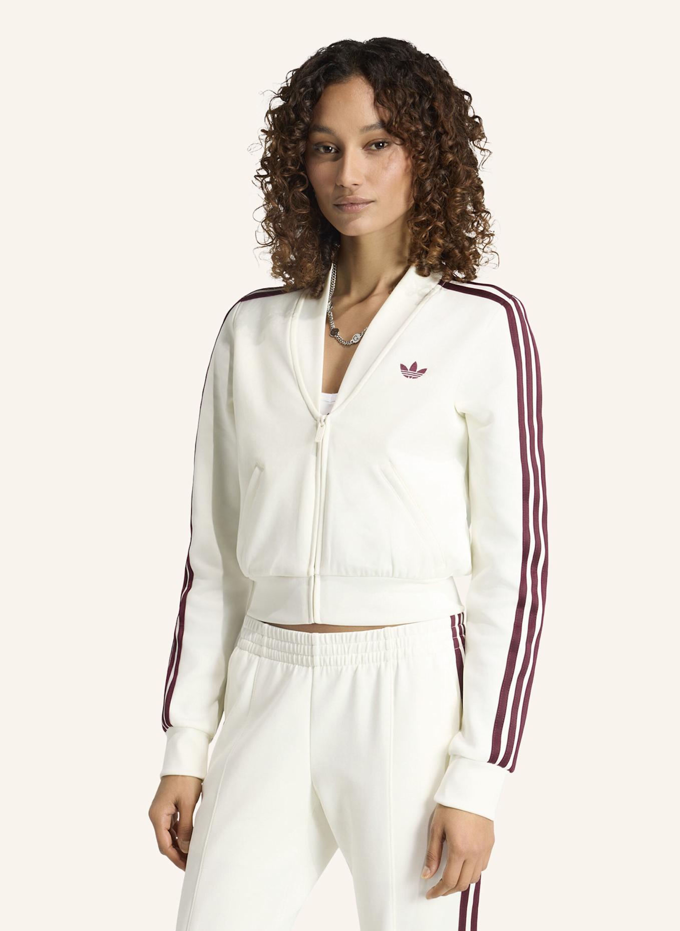 adidas Originals SUPERSTAR TRACK TOP MIT V-AUSSCHNITT: WEISS