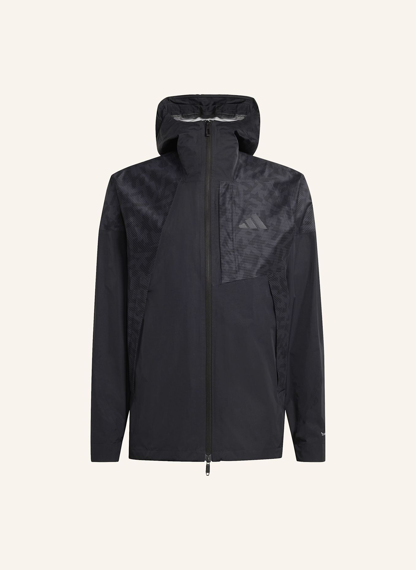 adidas TERREX TERREX XPERIOR 2.5 LAYER HYBRID PRIMEKNIT CLIMAPROOF JACKE: SCHWARZ