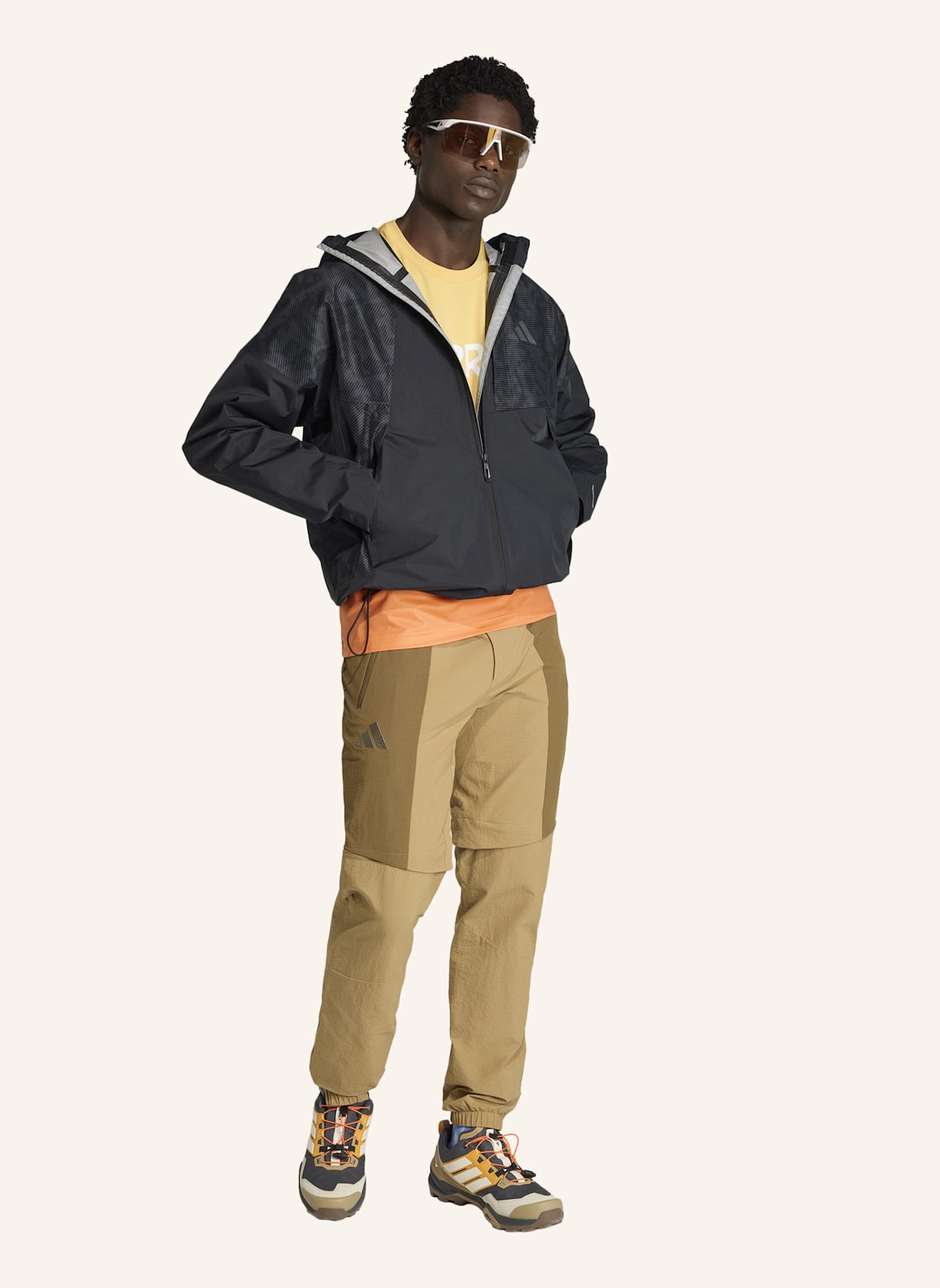 adidas TERREX TERREX XPERIOR 2.5 LAYER HYBRID PRIMEKNIT CLIMAPROOF JACKE: SCHWARZ