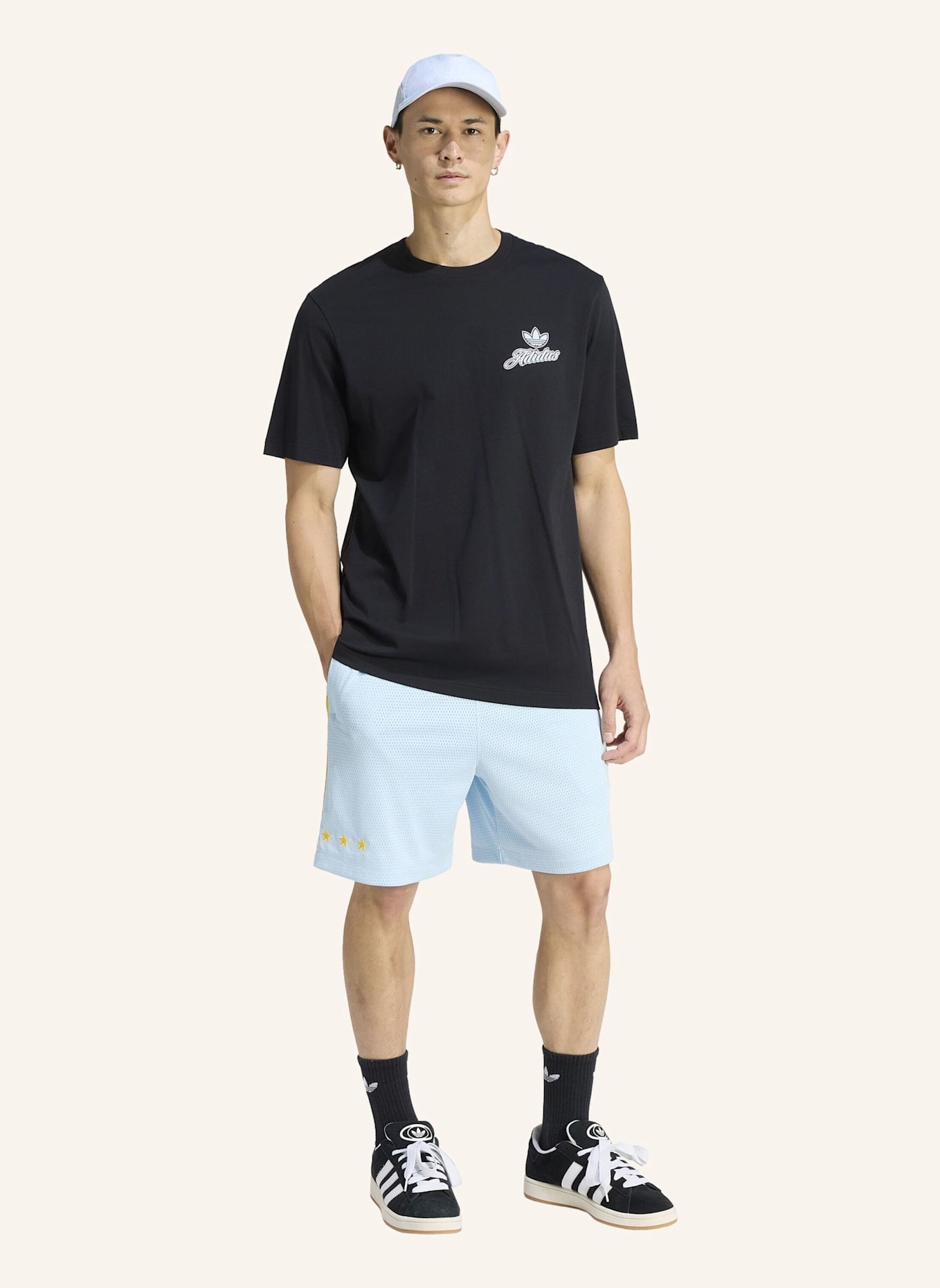 adidas Originals ORIGINALS SANTIAGO SHORTS: BLAU