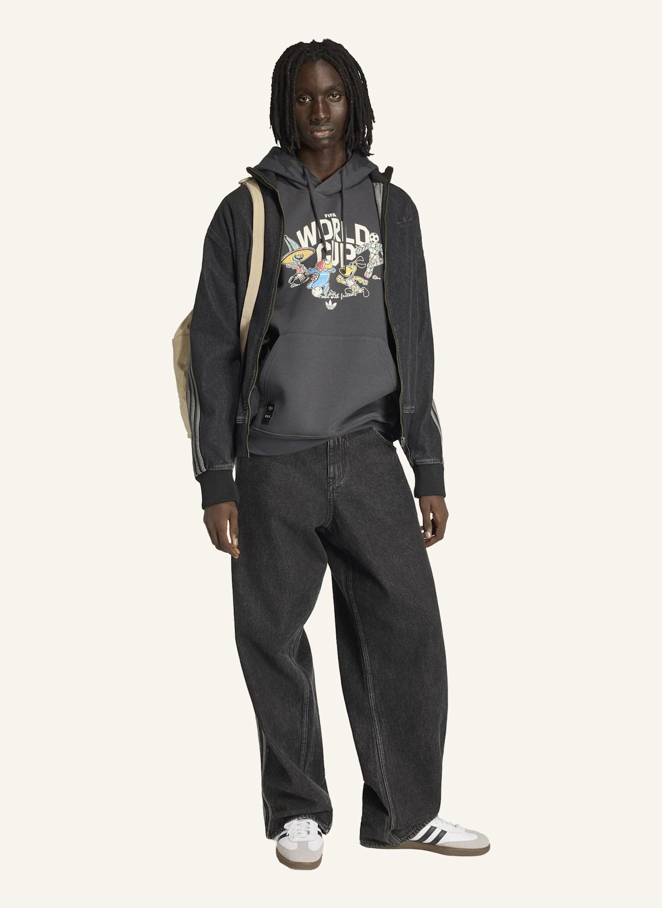 adidas FIFA WELTMEISTERSCHAFT 26™ MASKOTTCHEN SWEATSHIRT: GRAU