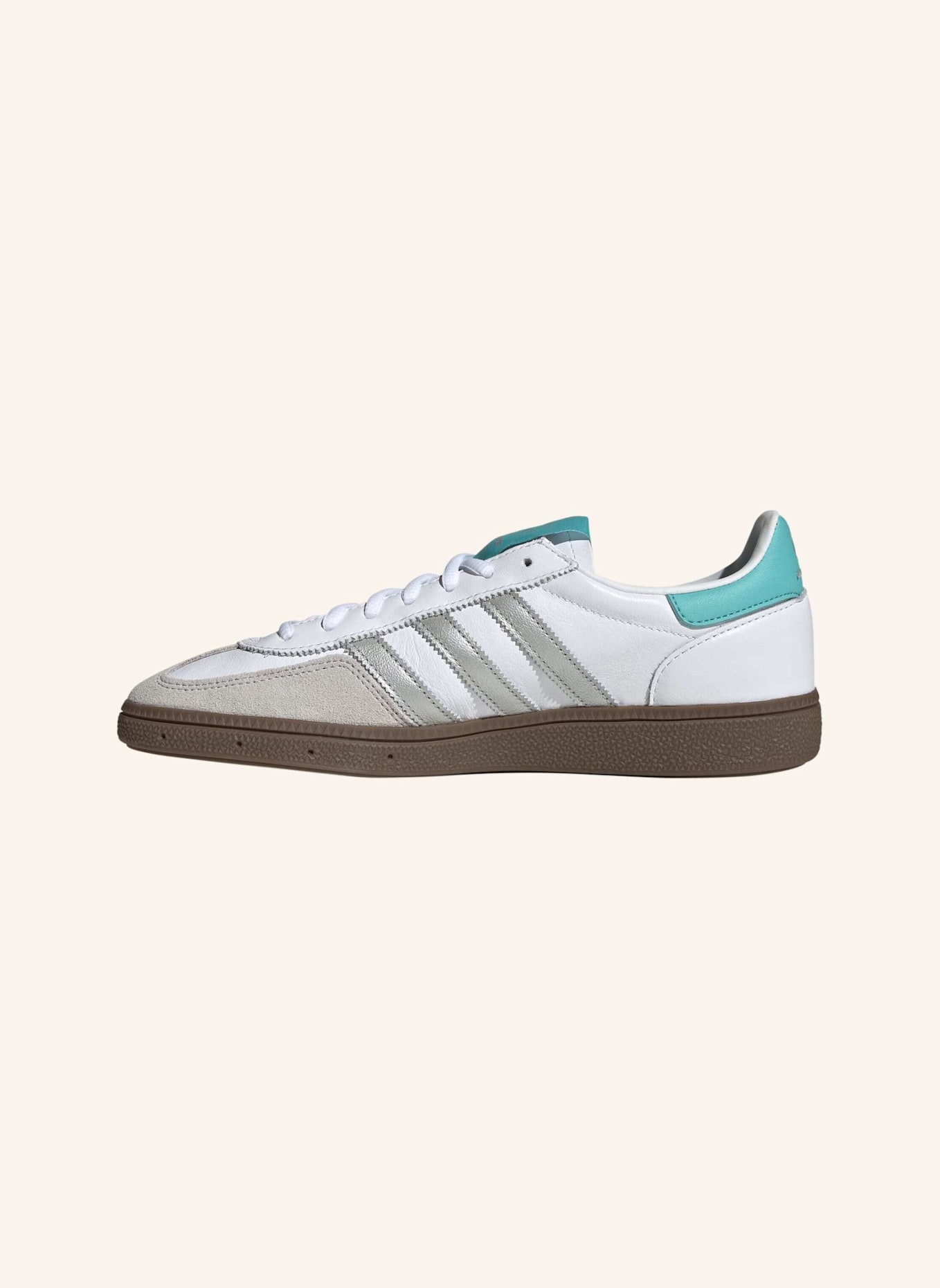 adidas Originals HANDBALL SPEZIAL MERCEDES SCHUH: WEISS/ SILBER/ BEIGE