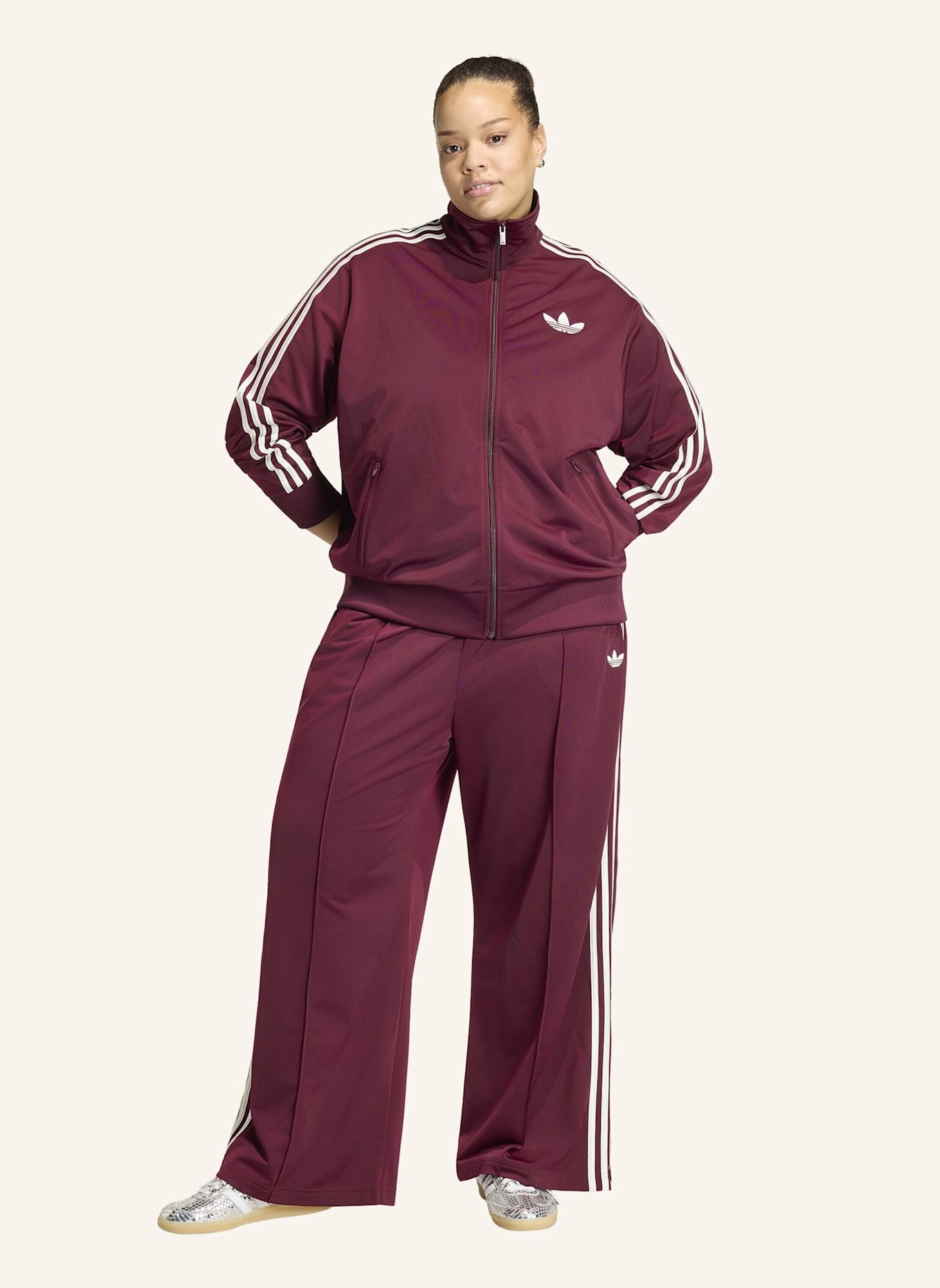 adidas Originals FIREBIRD LOOSE TRAININGSHOSE: ROT/ WEISS