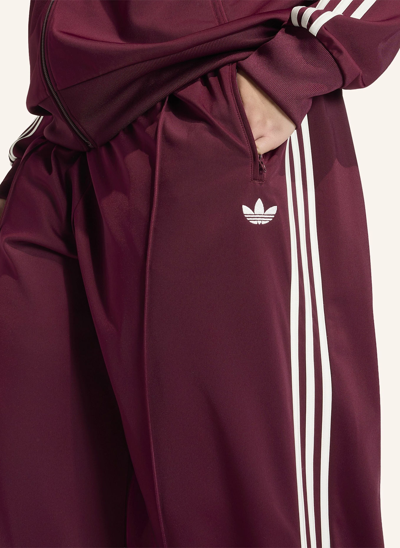 adidas Originals FIREBIRD LOOSE TRAININGSHOSE: ROT/ WEISS