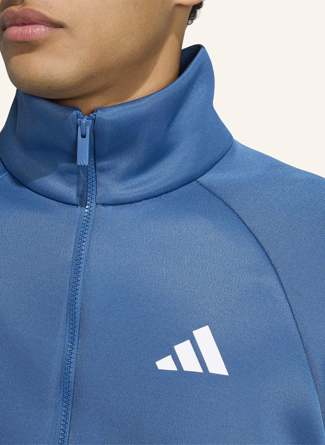 adidas STADIUM TRAININGSJACKE: PETROL/ WEISS/ BLAU