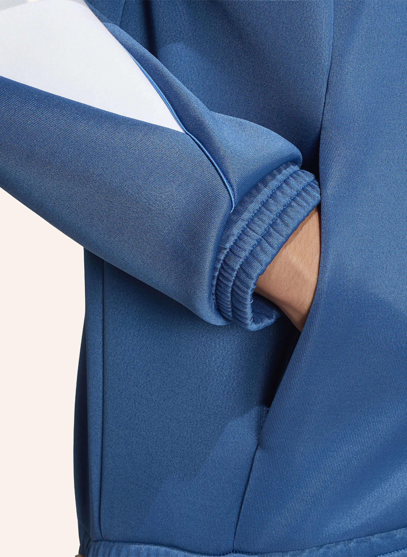 adidas STADIUM TRAININGSJACKE: PETROL/ WEISS/ BLAU