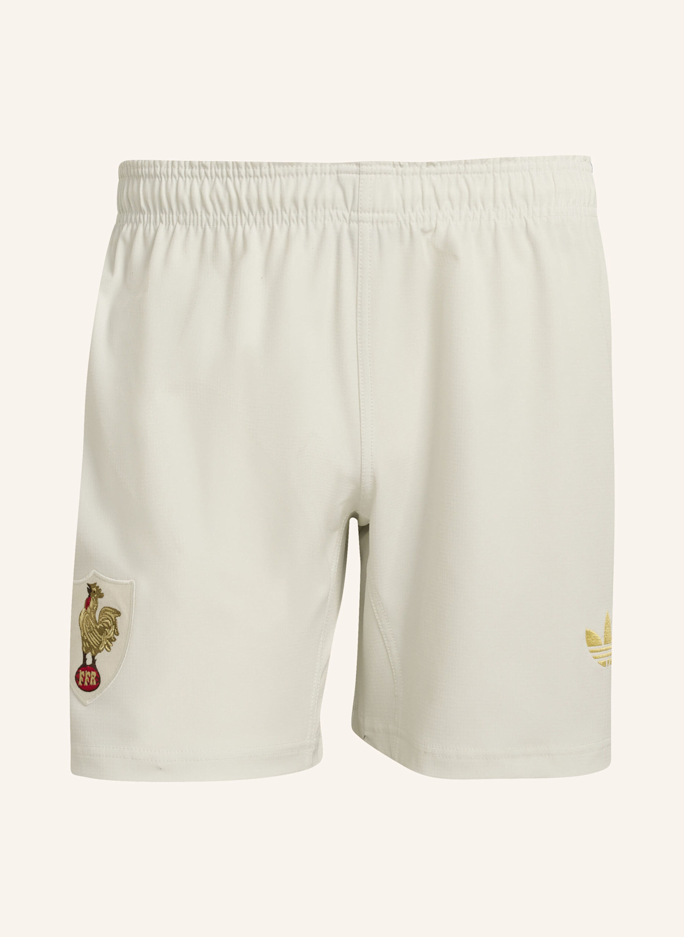 adidas FRANKREICH RUGBY 120 YEARS CRUNCH REPLICA SHORTS: WEISS