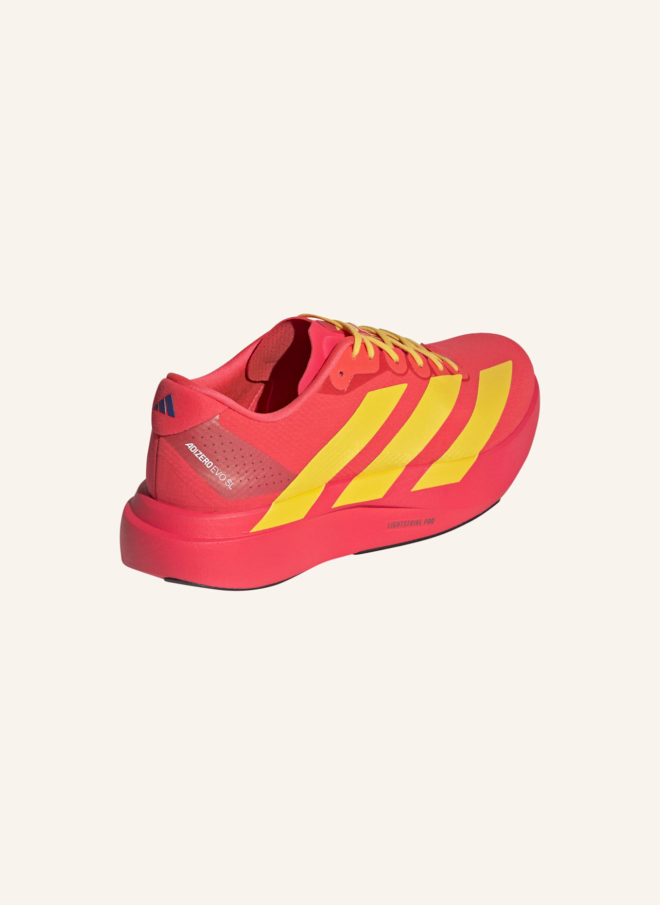 adidas ADIZERO EVO SL SCHUH: ROT/ GOLD/ BLAU