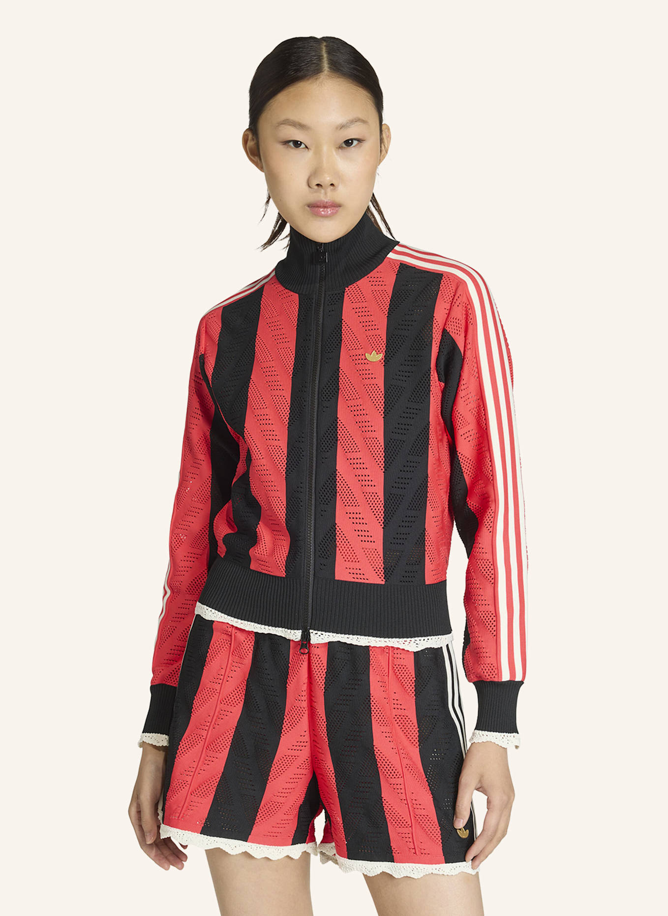 adidas Originals FIREBIRD TRACK TOP: SCHWARZ/ ROT