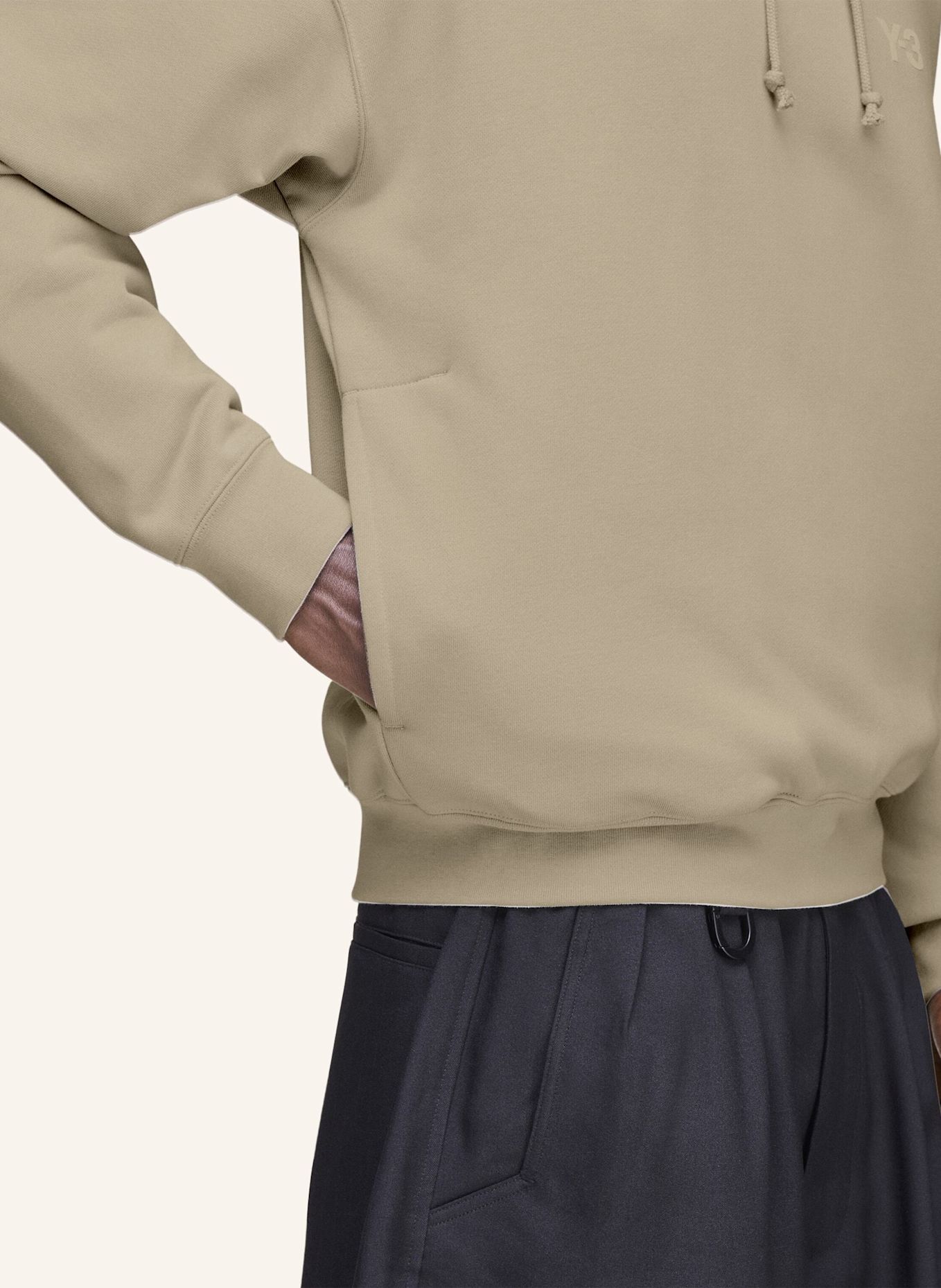 Y-3 Y-3 FT HOODIE: BRAUN