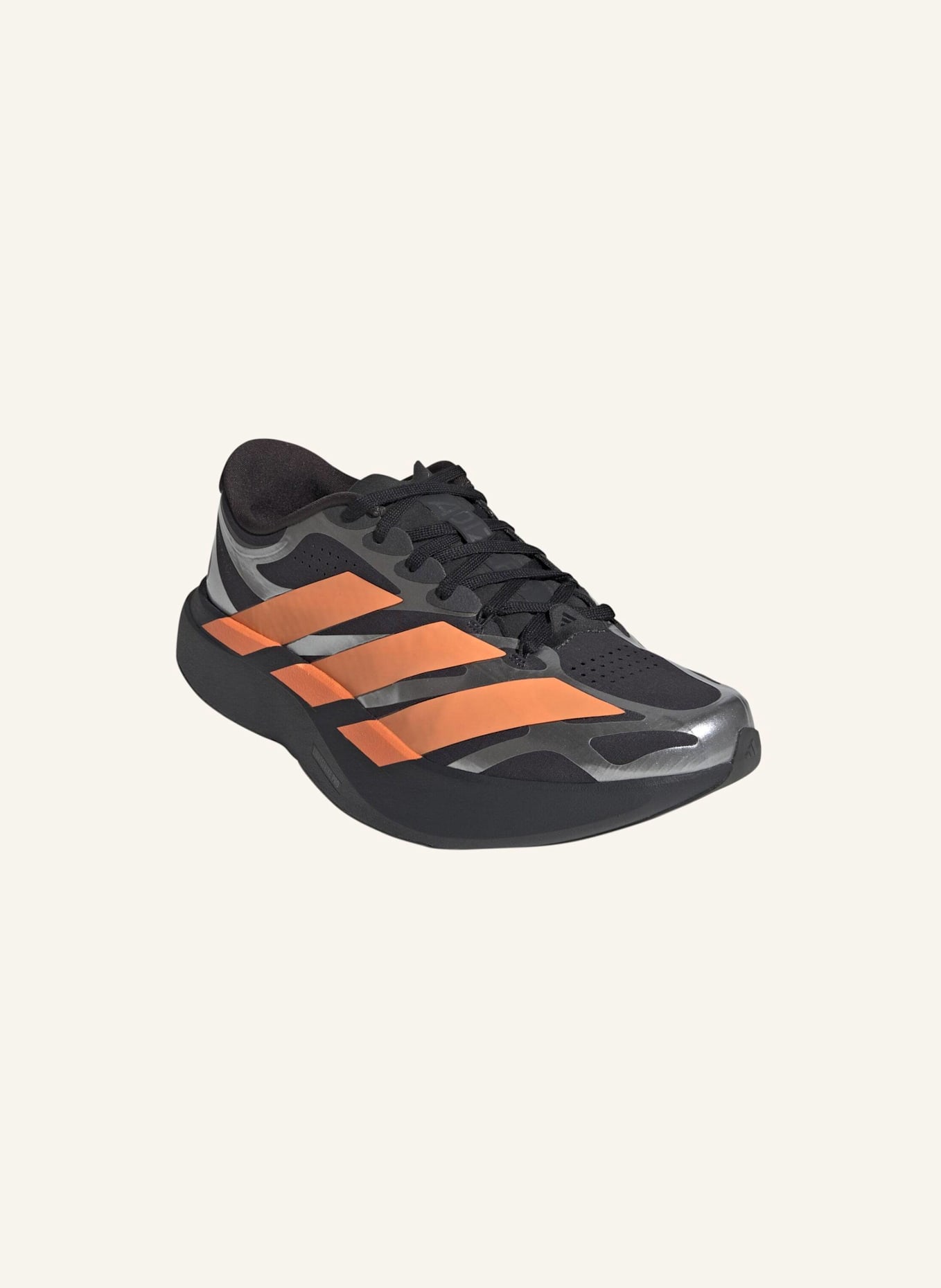 adidas ADIZERO EVO SL EXO SCHUH: GRAU/ ORANGE/ SILBER