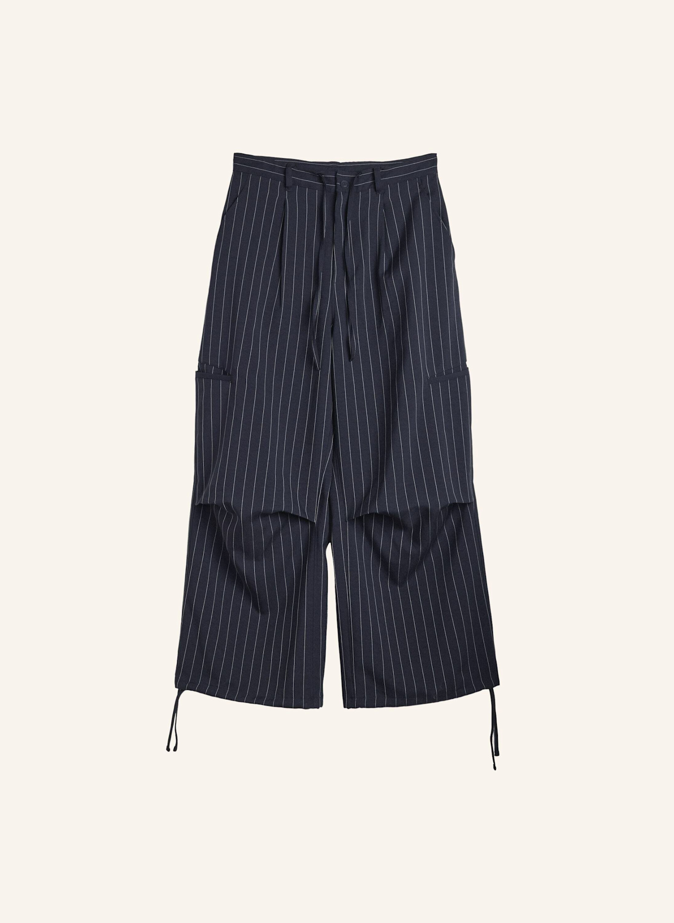 Y-3 Y-3 PINSTRIPE UT STRAIGHT LEG HOSE: SCHWARZ