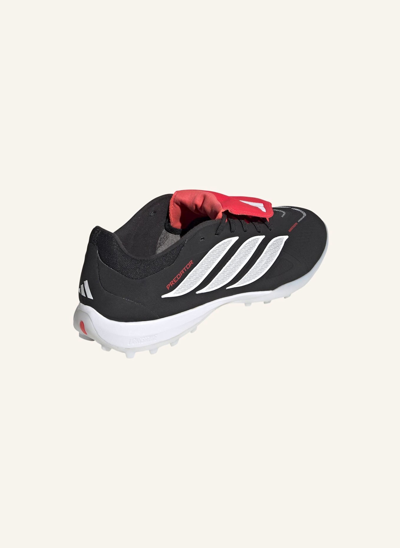 adidas PREDATOR PRO FUSSBALLSCHUH, ROLLRASEN, UMSCHLAGBARE ZUNGE: SCHWARZ