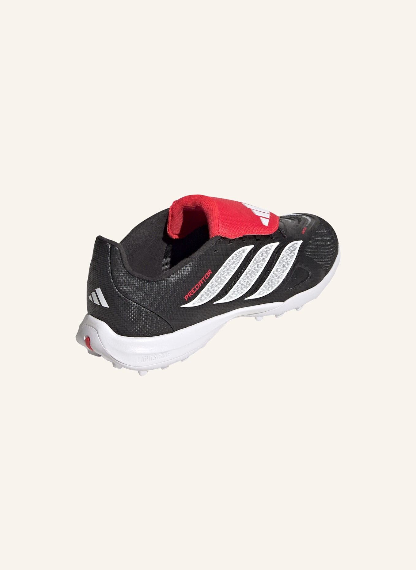 adidas PREDATOR LEAGUE KIDS FUSSBALLSCHUHE, ROLLRASEN, UMSCHLAGBARE ZUNGE: SCHWARZ