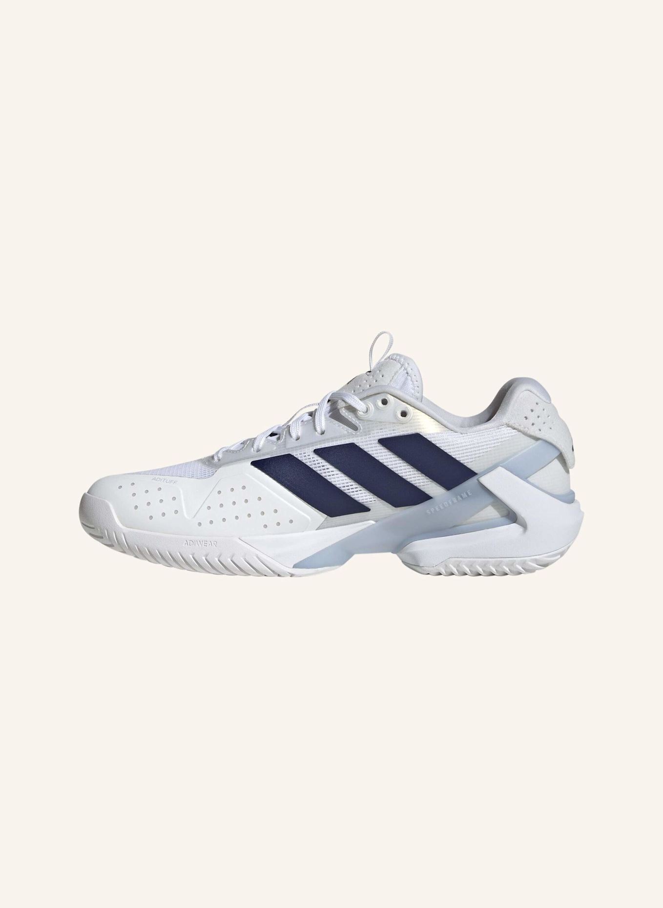 adidas Tennisschuhe ADIZERO UBERSONIC 5: WEISS/ BLAU