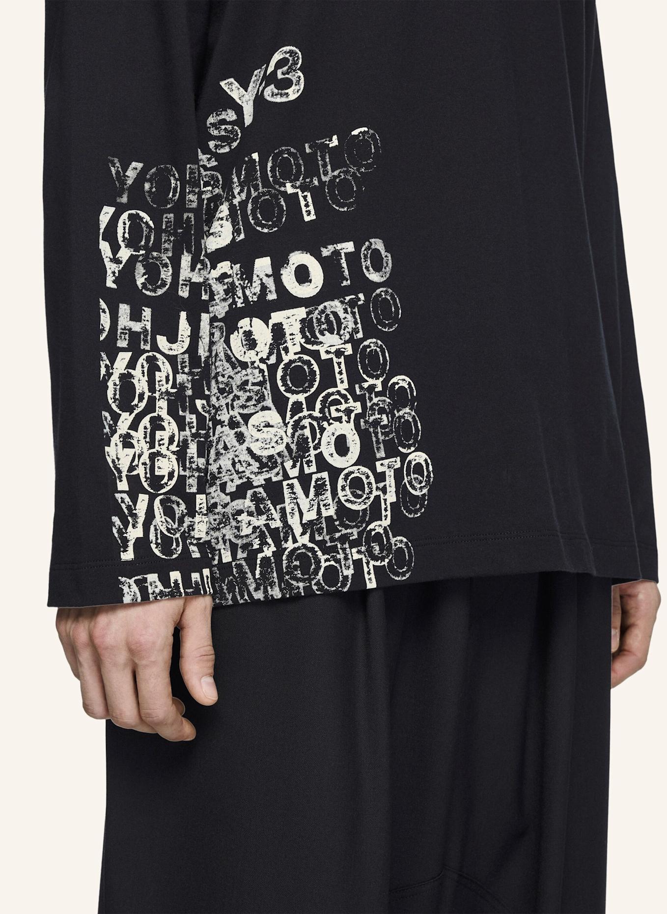 Y-3 Y-3 GFX LANGARMSHIRT: SCHWARZ