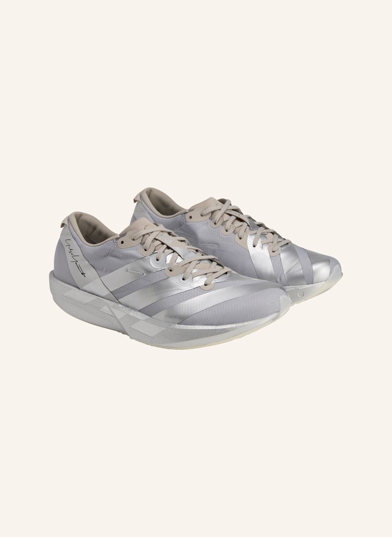 Y-3 Y-3 ADIOS 9 SCHUH: SILBER/ BRAUN
