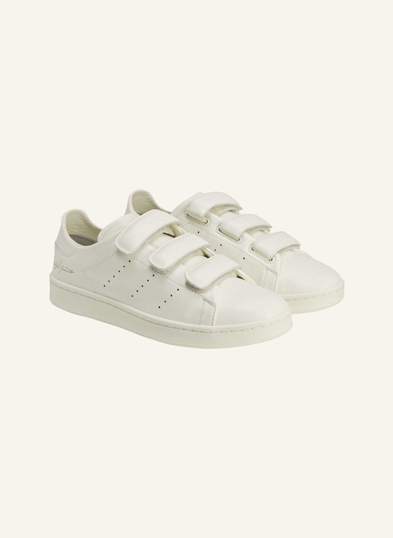 Y-3 Y-3 STAN SMITH SCHUH MIT KLETTVERSCHLUSS: WEISS