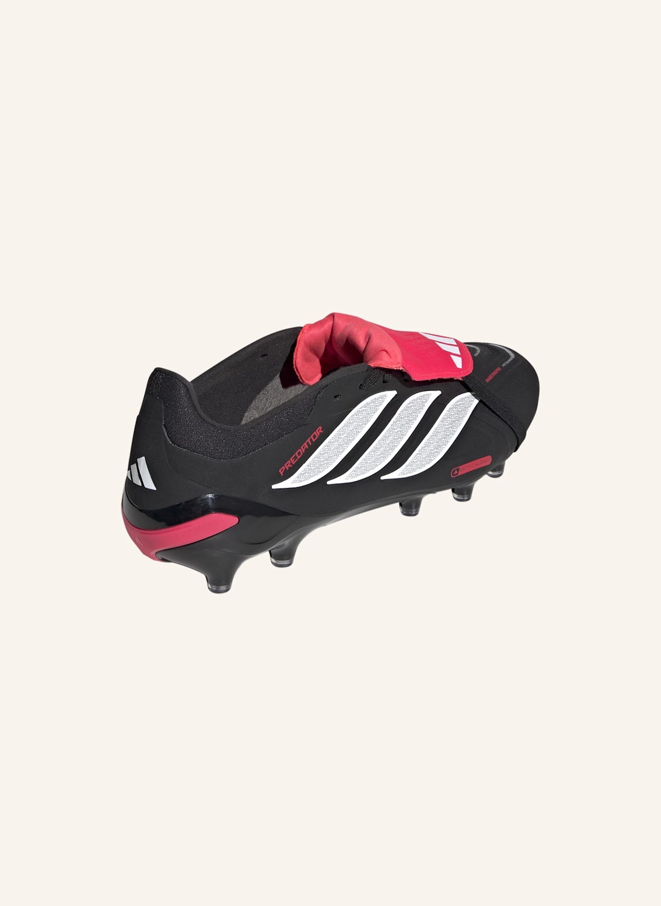adidas PREDATOR PRO FOLD-OVER TONGUE ARTIFICIAL GROUND FUSSBALLSCHUH: SCHWARZ