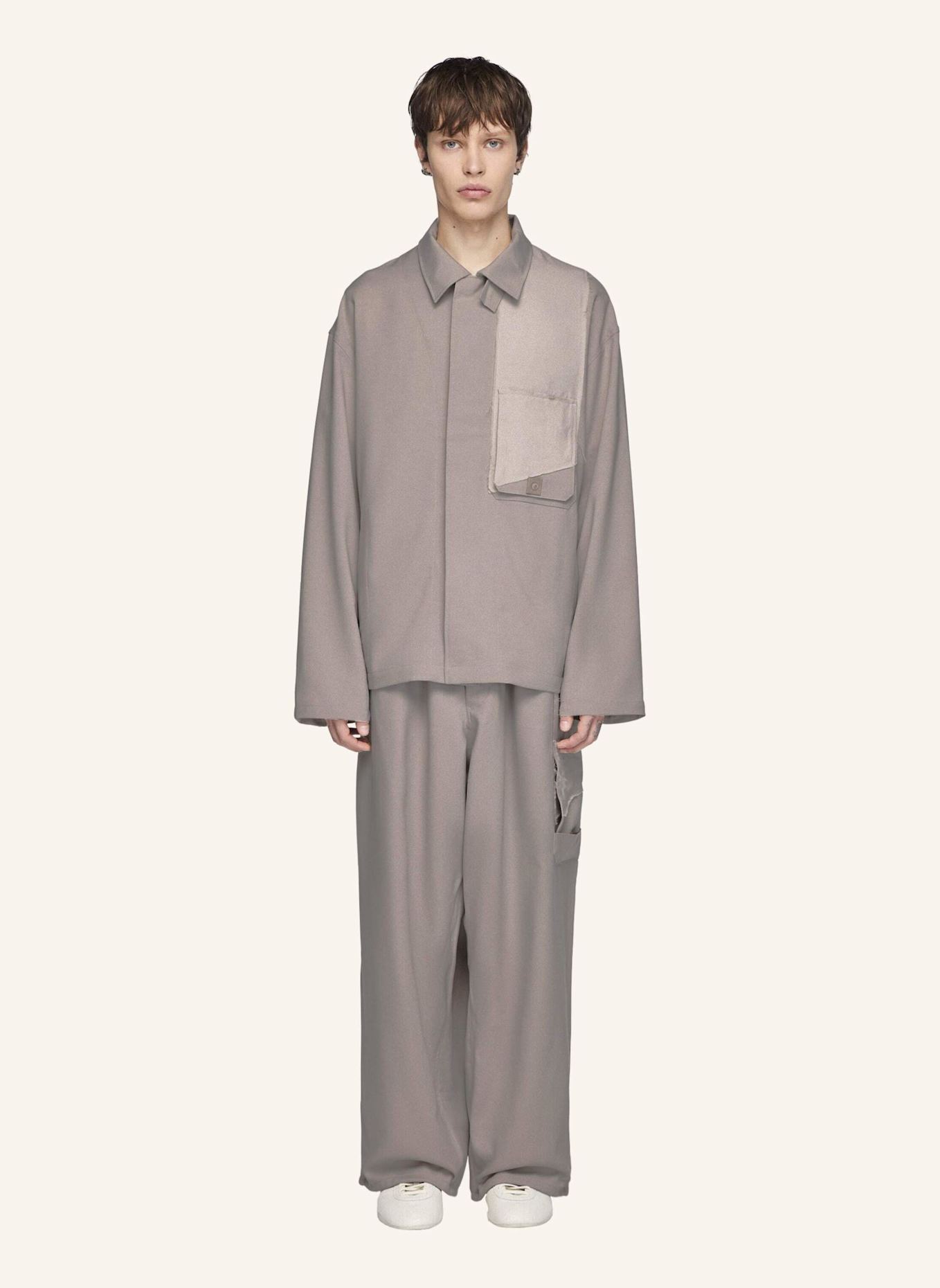 Y-3 Y-3 SPORT UNIFORM STRAIGHT PANTS: BRAUN