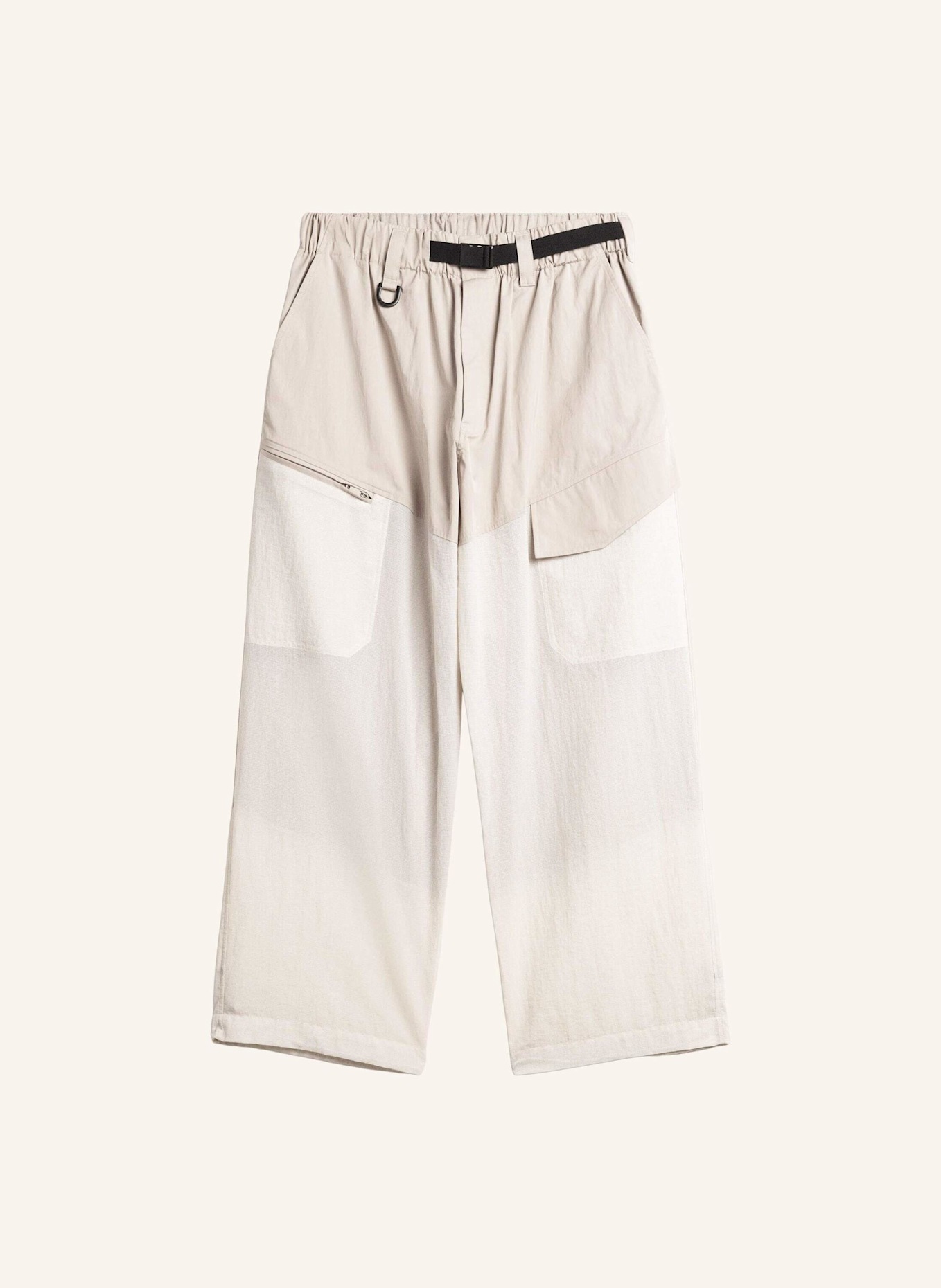 Y-3 Y-3 UT HOSE, GERADES BEIN: BRAUN