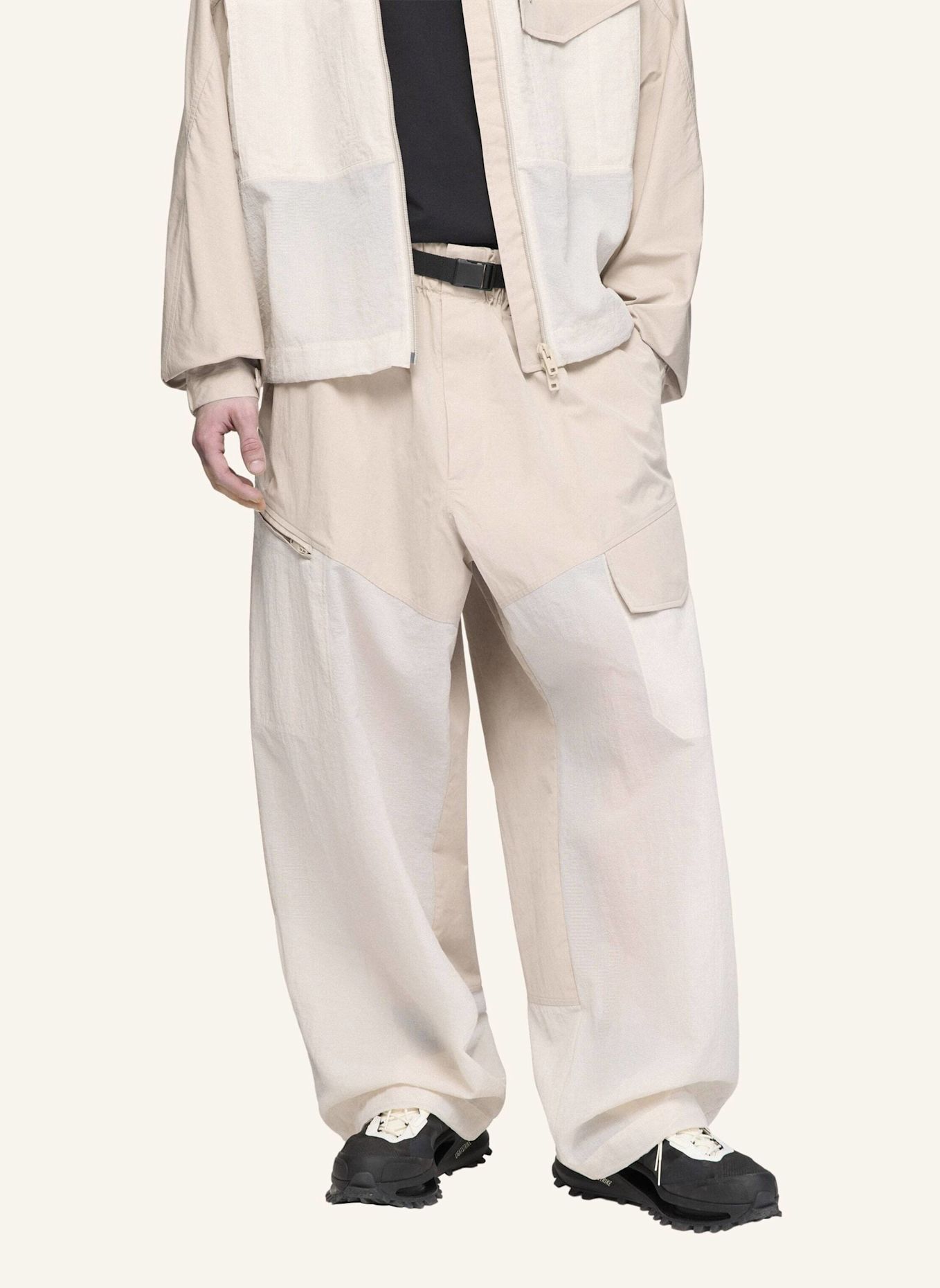 Y-3 Y-3 UT HOSE, GERADES BEIN: BRAUN