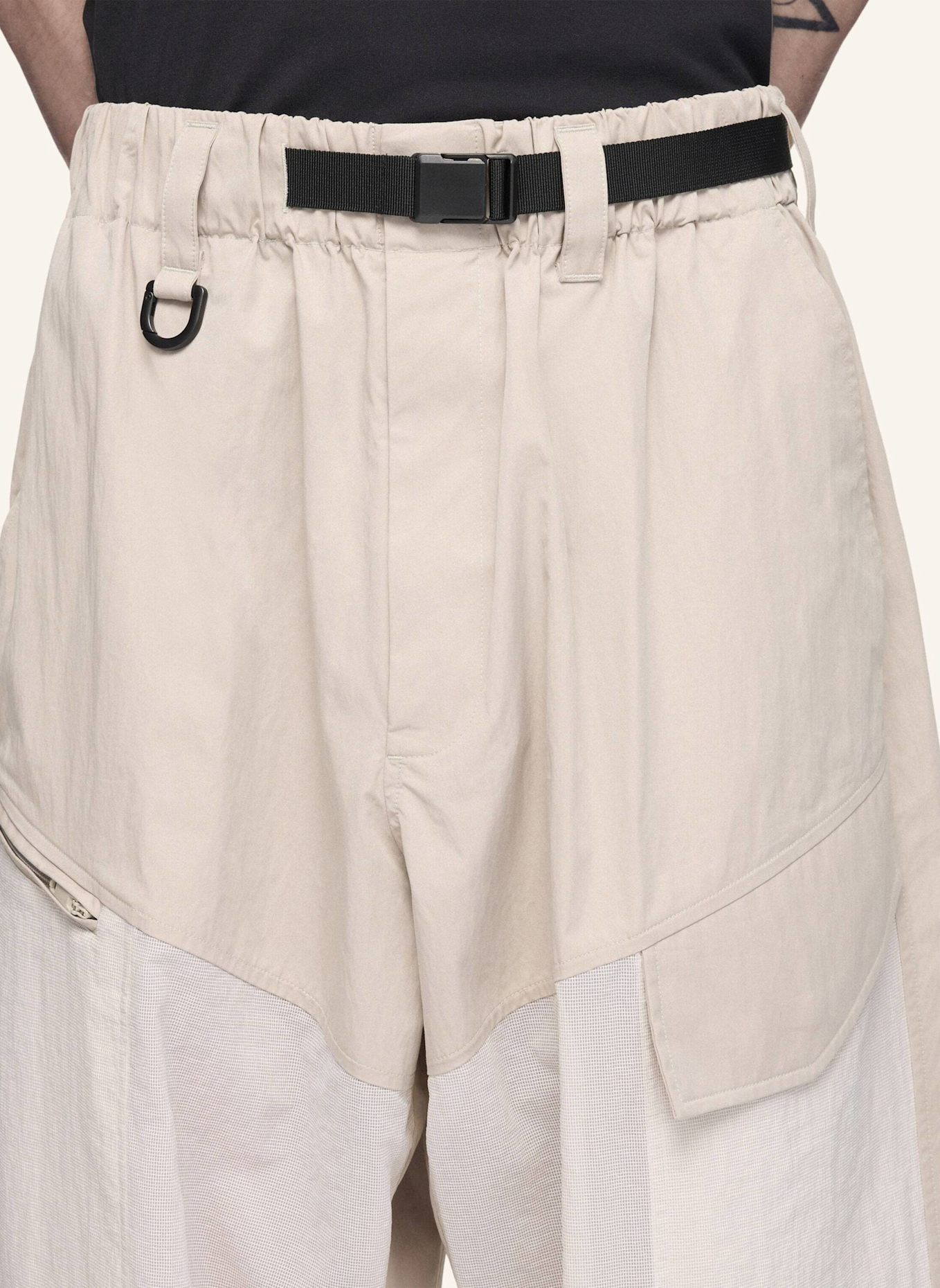 Y-3 Y-3 UT HOSE, GERADES BEIN: BRAUN