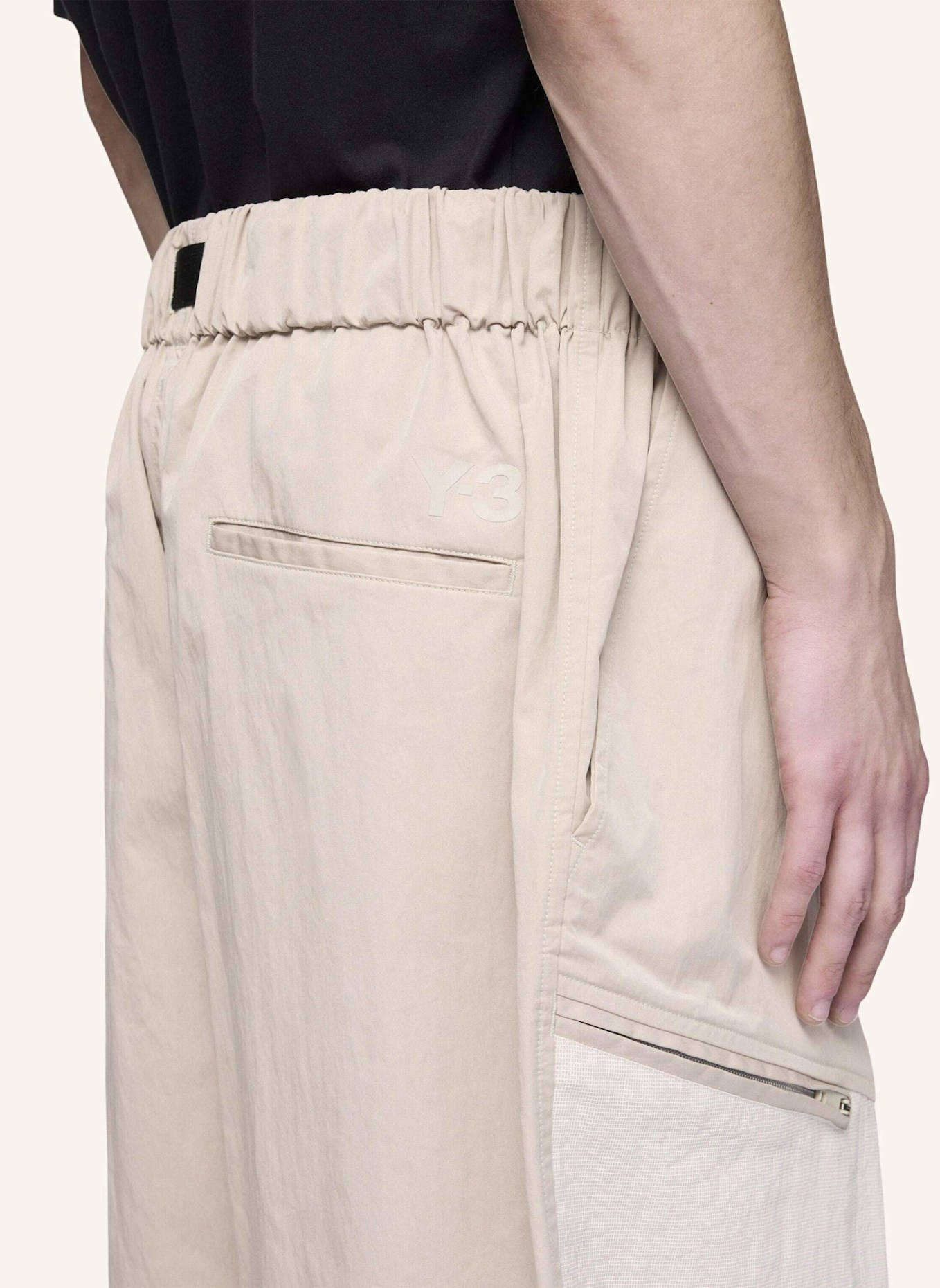 Y-3 Y-3 UT HOSE, GERADES BEIN: BRAUN