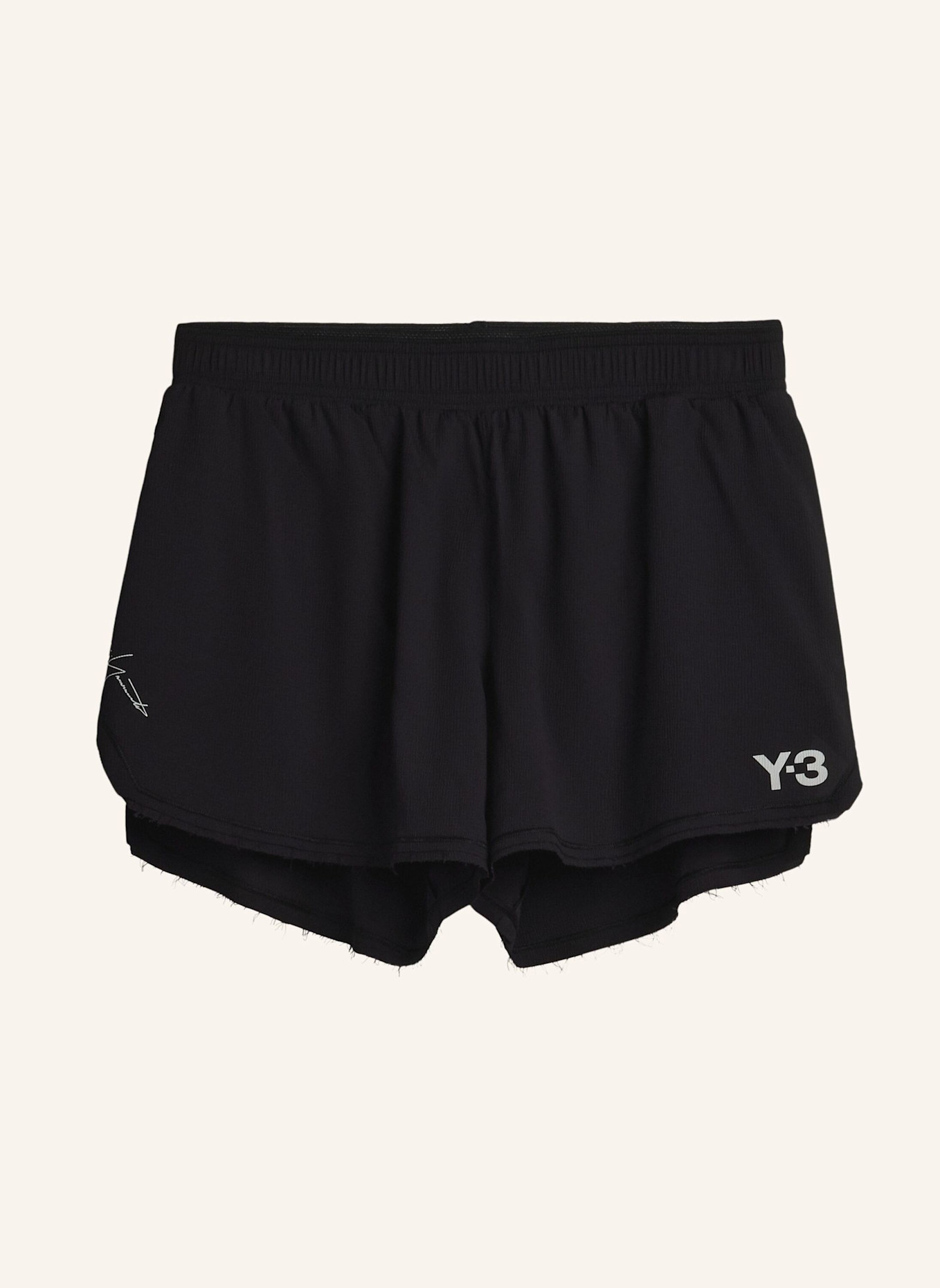 Y-3 Y-3 RUNNING SHORTS: SCHWARZ
