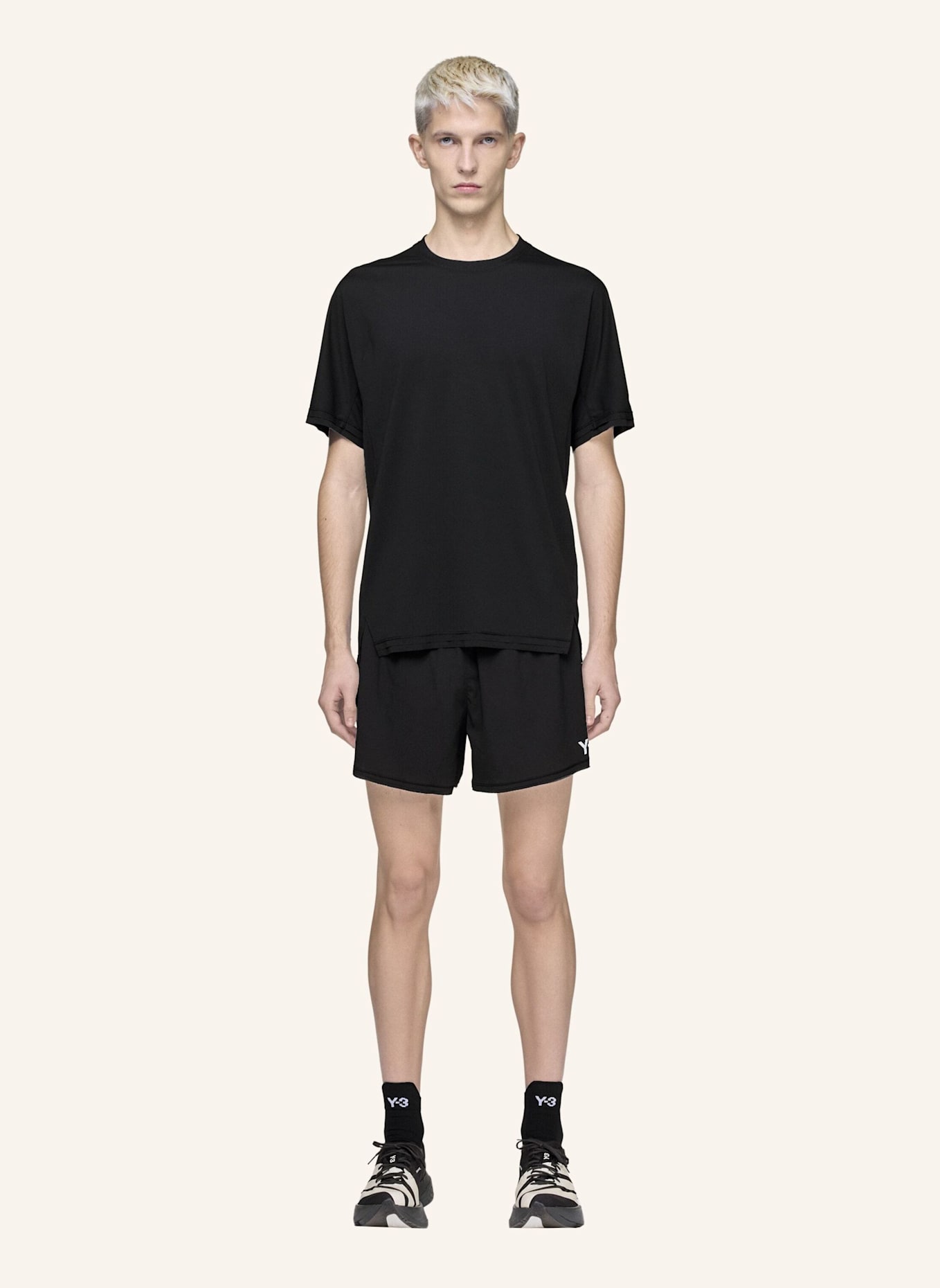 Y-3 Y-3 RUNNING SHORTS: SCHWARZ