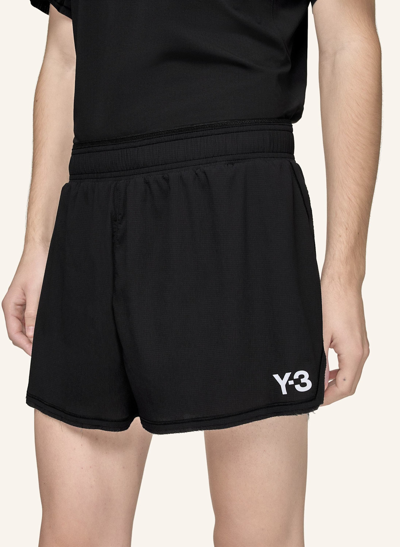 Y-3 Y-3 RUNNING SHORTS: SCHWARZ