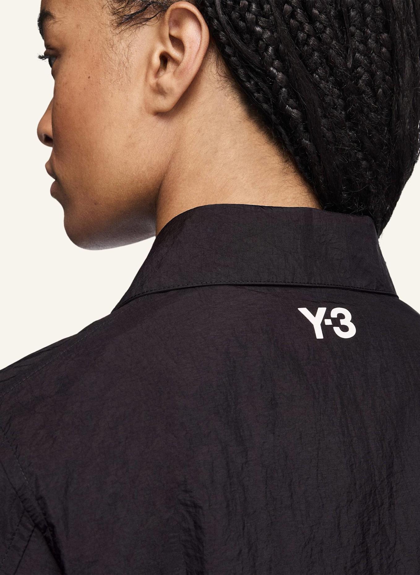 Y-3 Y-3 RAW EDGE 3-STREIFEN HEMD: SCHWARZ