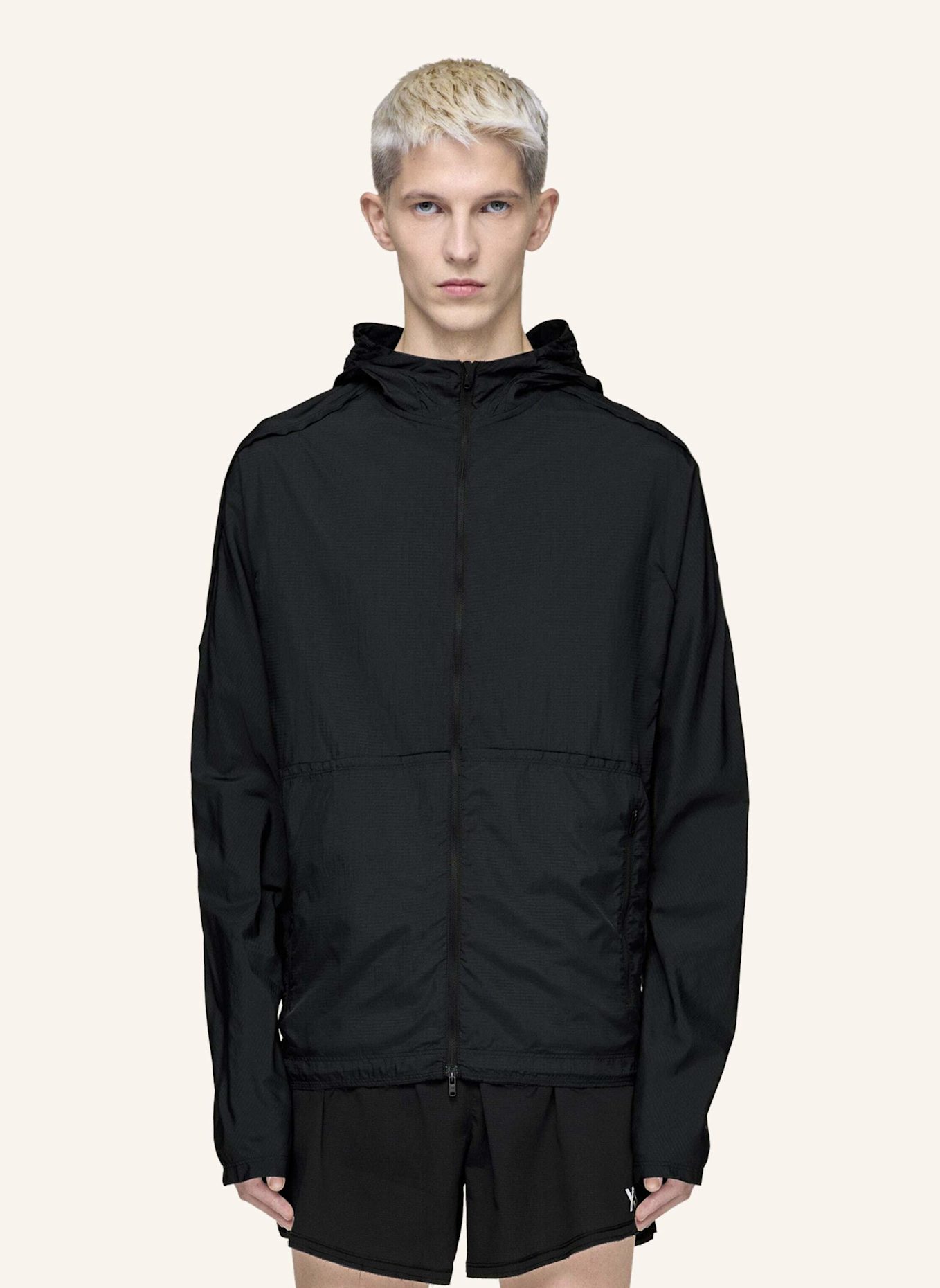 Y-3 Y-3 LAUFJACKE: SCHWARZ