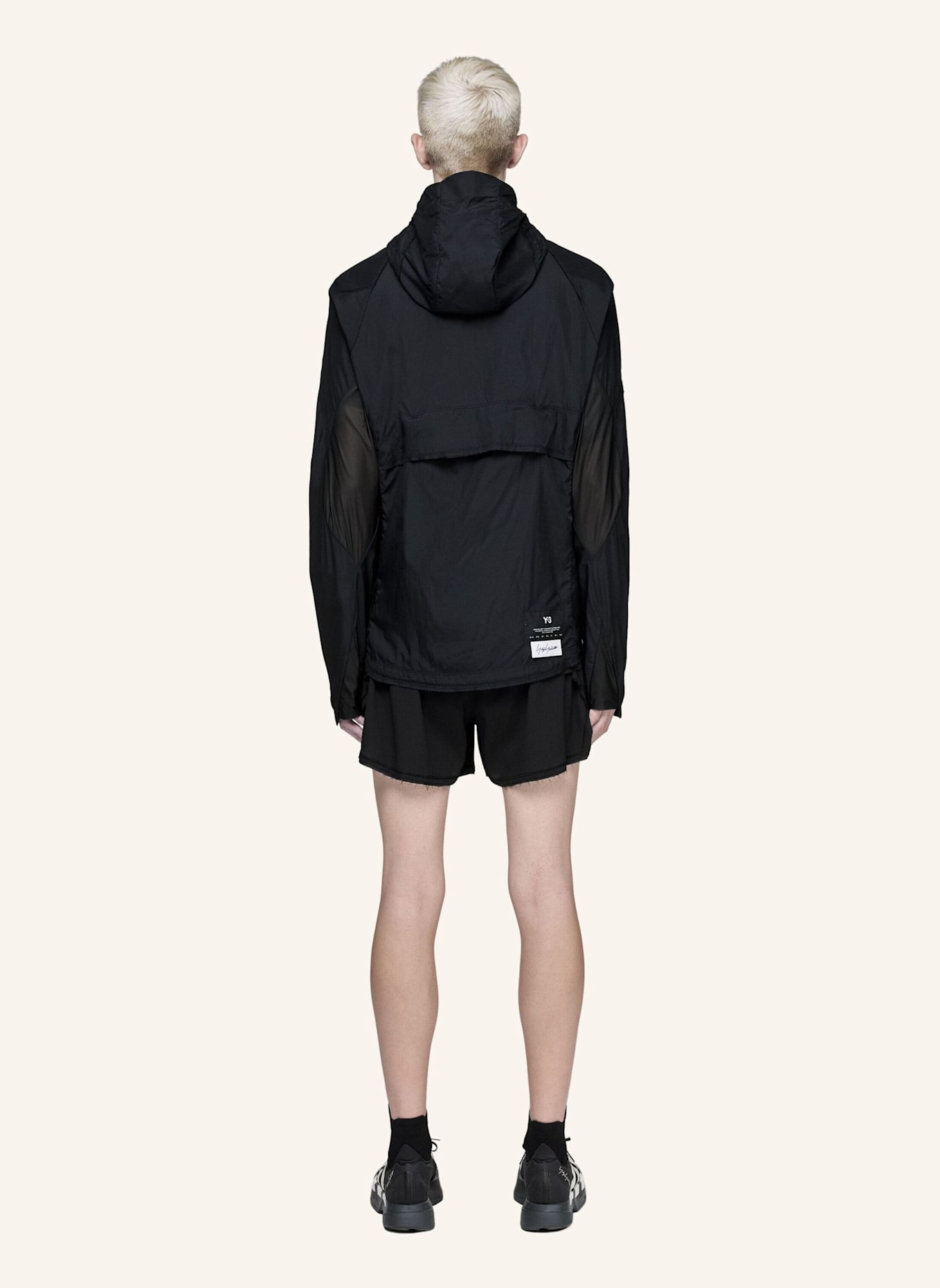 Y-3 Y-3 LAUFJACKE: SCHWARZ
