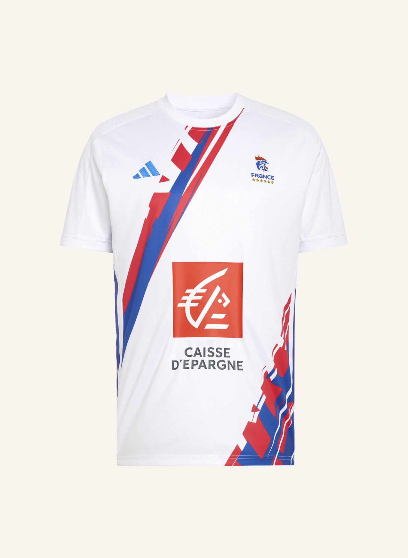 adidas FFHB MÄNNER MATCH-TRIKOT: WEISS