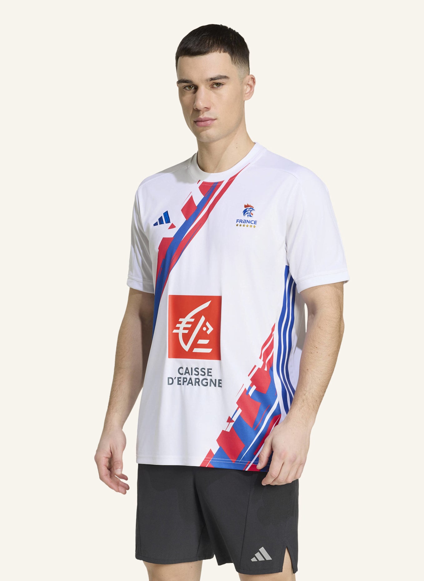 adidas FFHB MÄNNER MATCH-TRIKOT: WEISS
