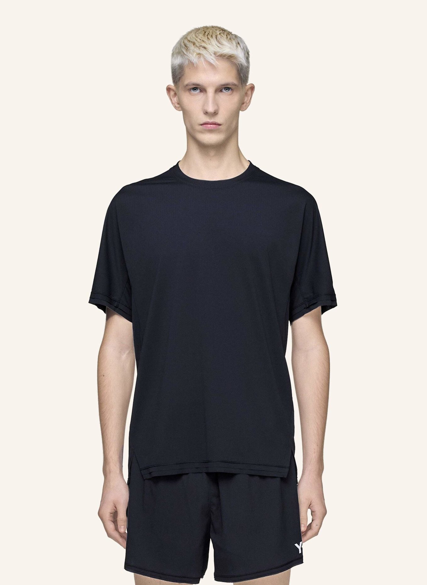 Y-3 Y-3 LAUFSHIRT: SCHWARZ