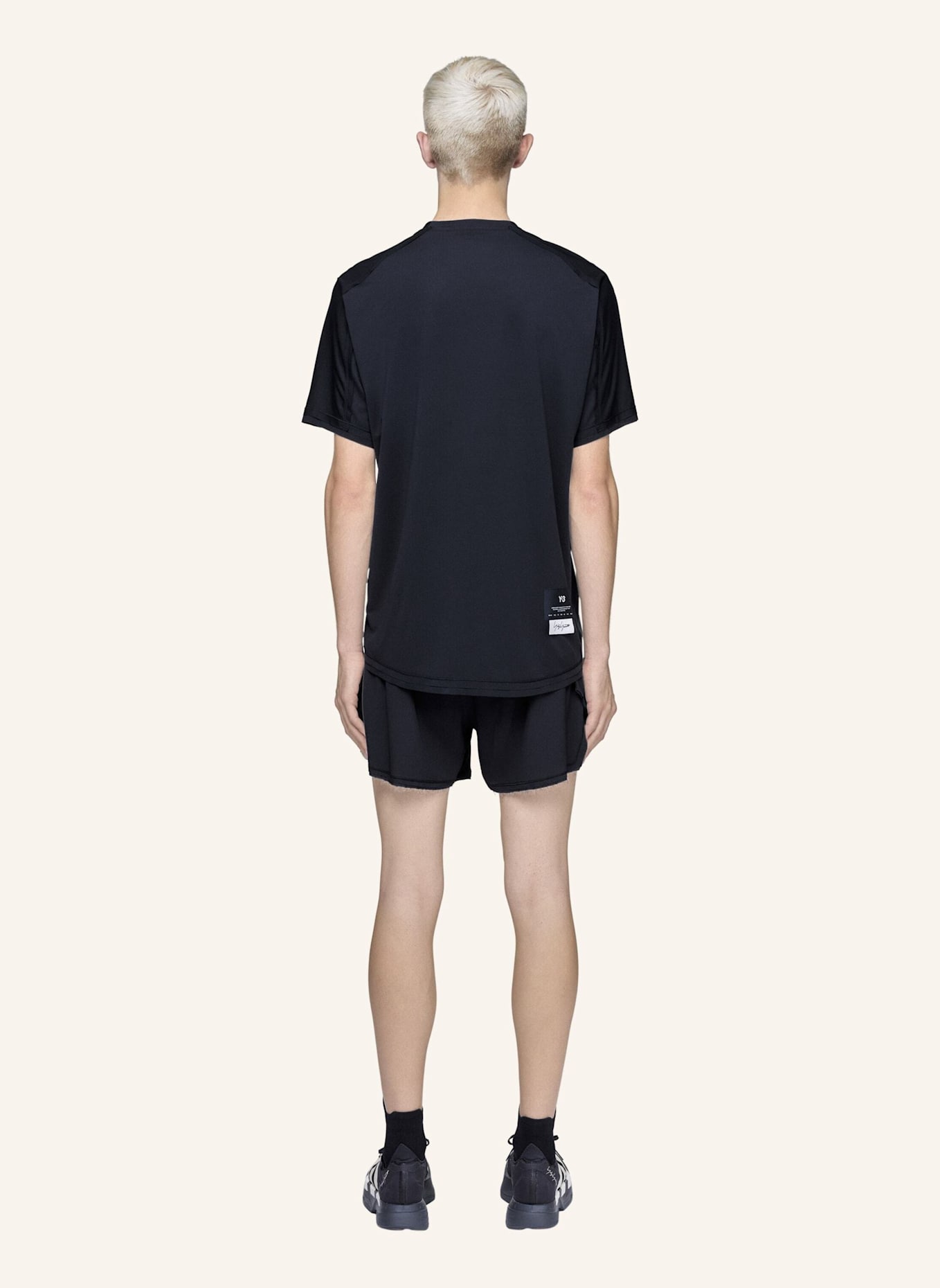 Y-3 Y-3 LAUFSHIRT: SCHWARZ