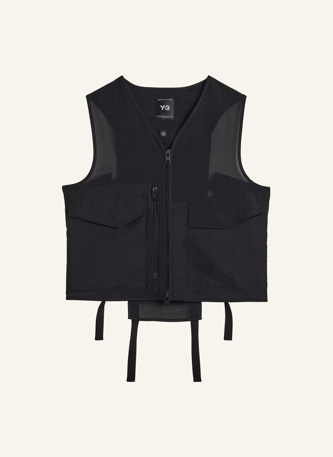 Y-3 Y-3 TACTICAL UTILITY-WESTE: SCHWARZ
