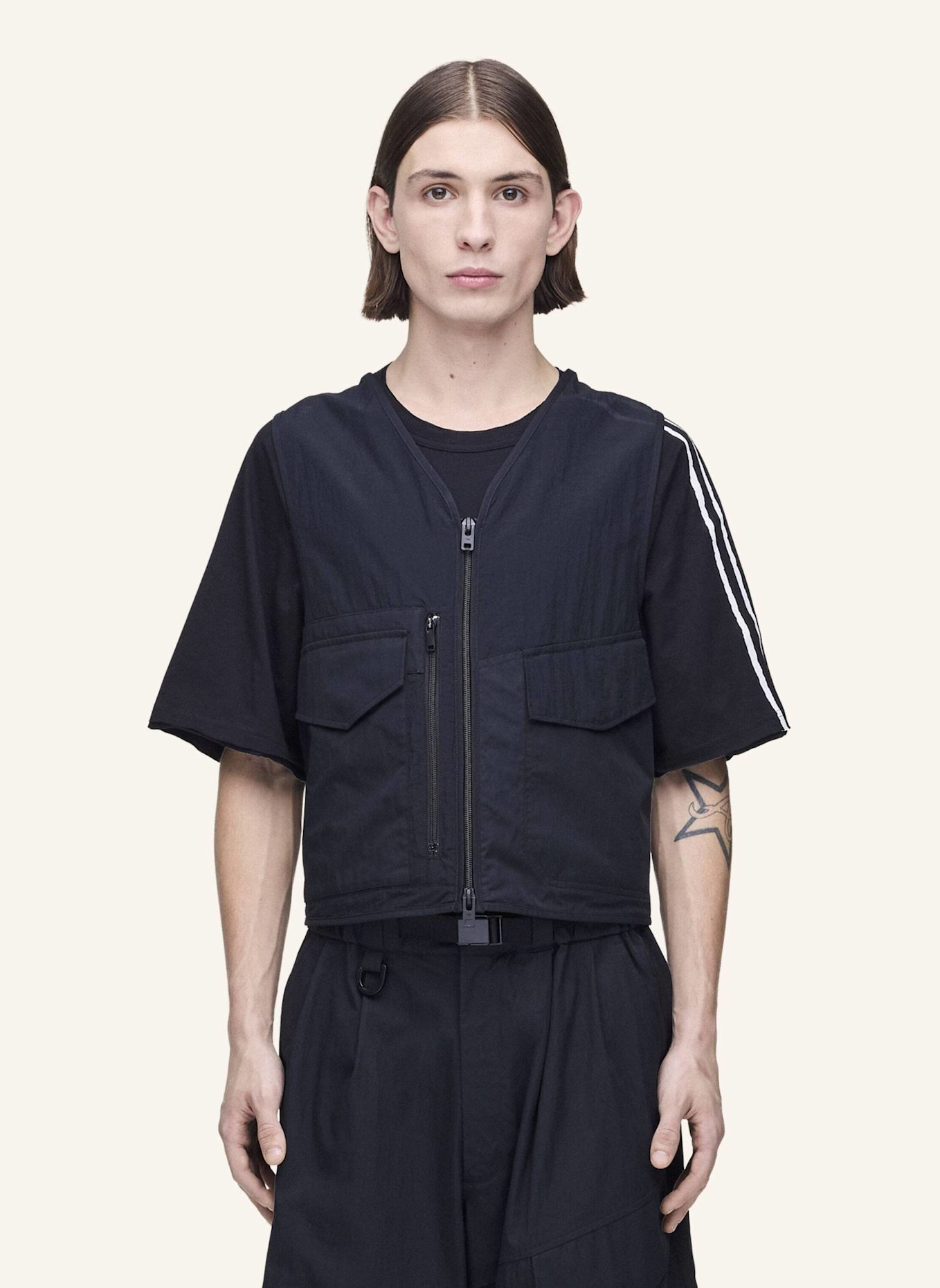 Y-3 Y-3 TACTICAL UTILITY-WESTE: SCHWARZ