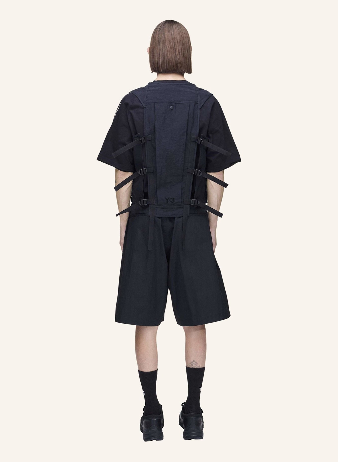 Y-3 Y-3 TACTICAL UTILITY-WESTE: SCHWARZ