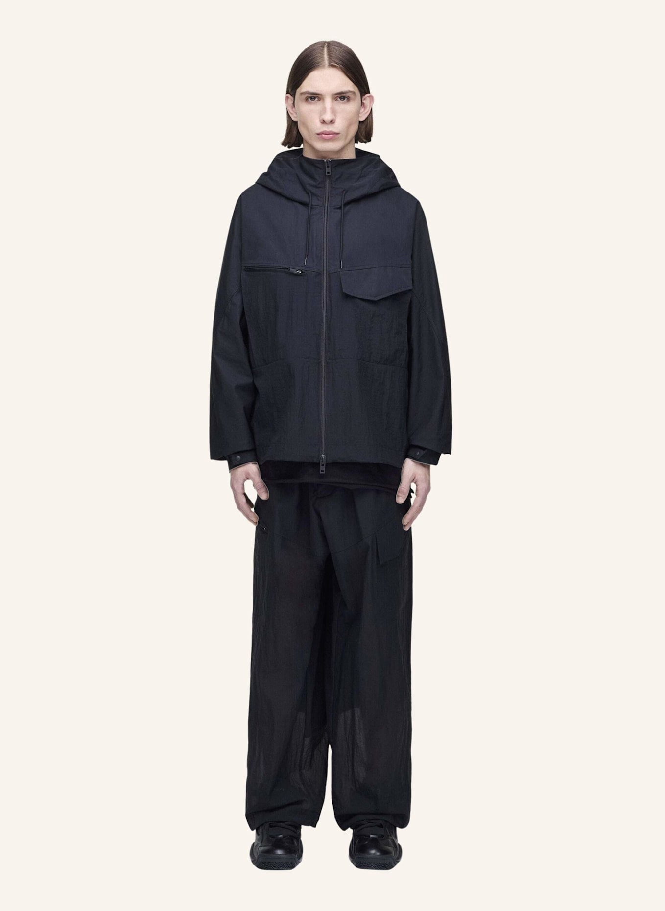 Y-3 Y-3 UT HOSE, GERADES BEIN: SCHWARZ