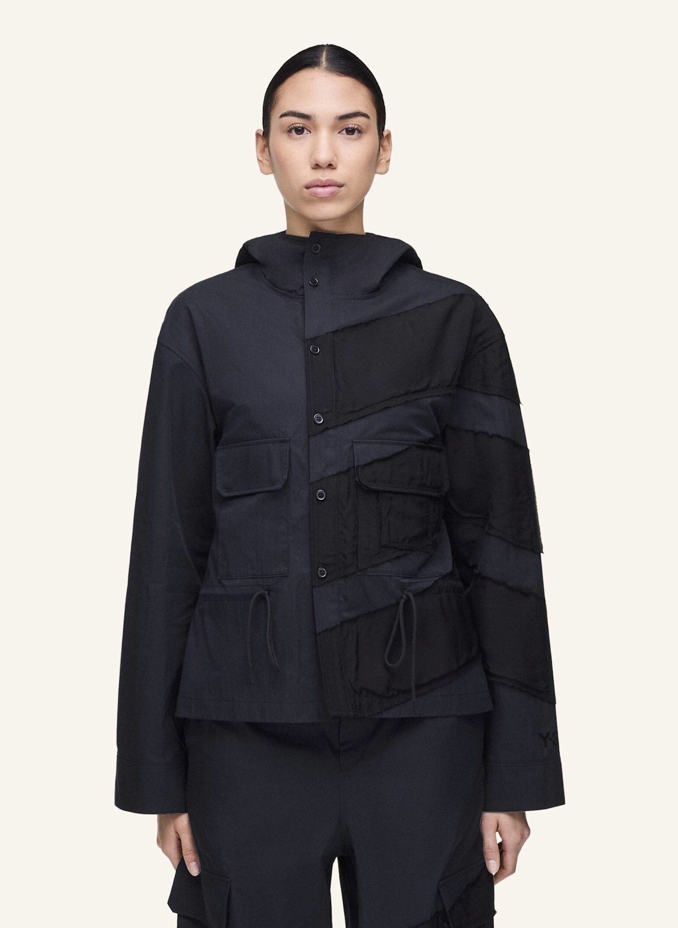 Y-3 Y-3 KAPUZENJACKE: SCHWARZ
