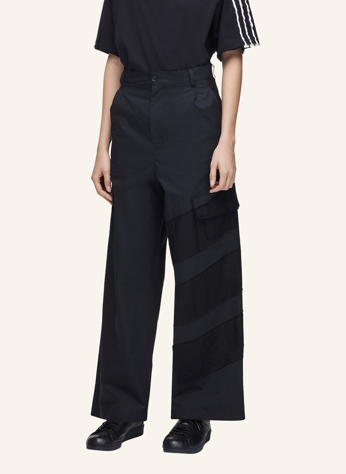 Y-3 Y-3 WIDE HOSE: SCHWARZ