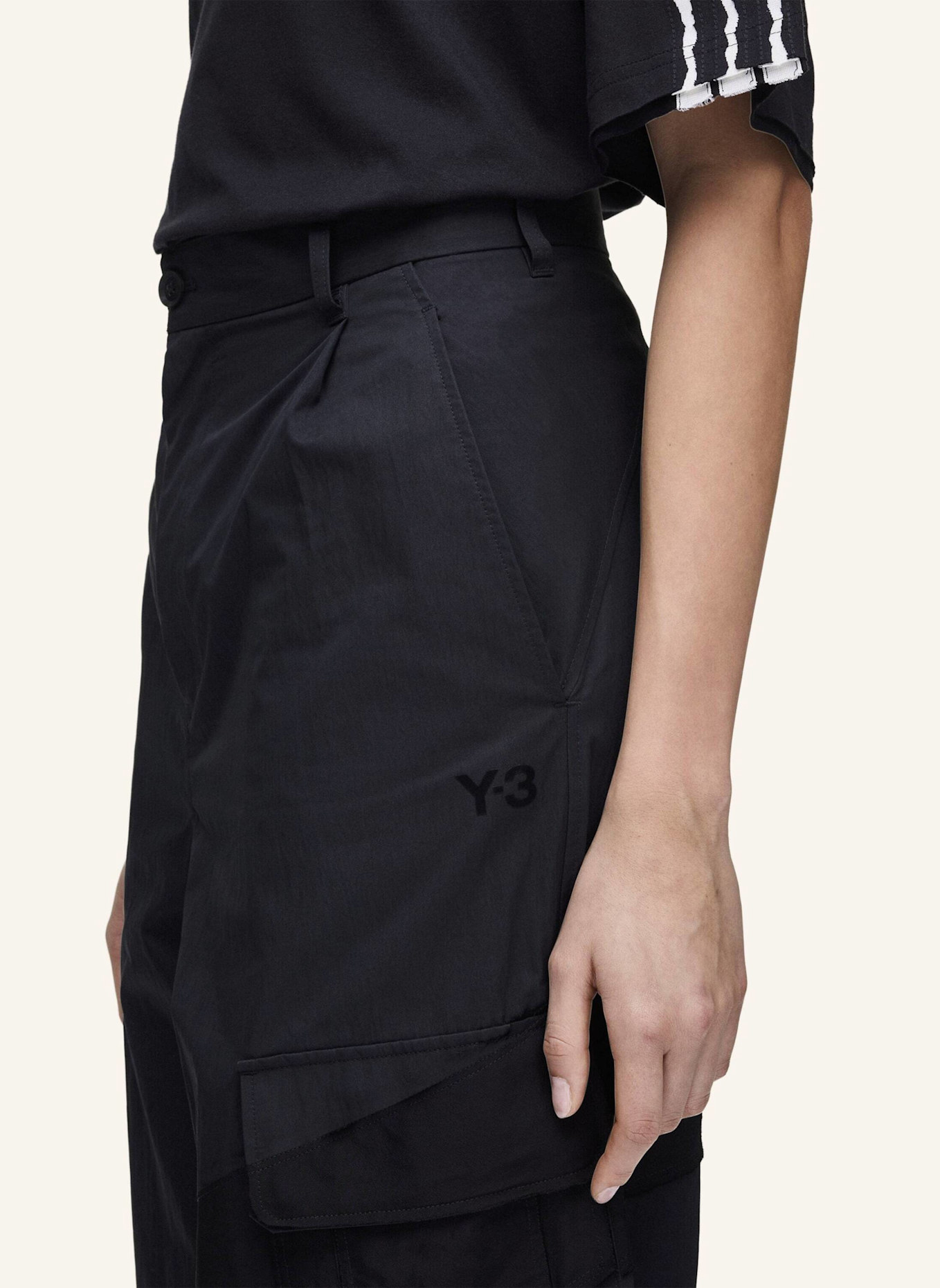 Y-3 Y-3 WIDE HOSE: SCHWARZ