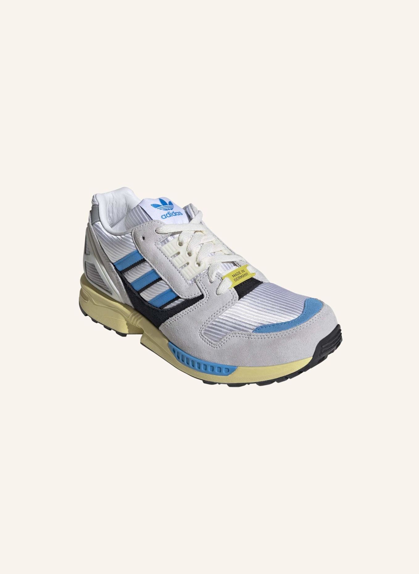adidas Originals ZX 8000 MIG SCHUH: WEISS/ BLAU/ GELB