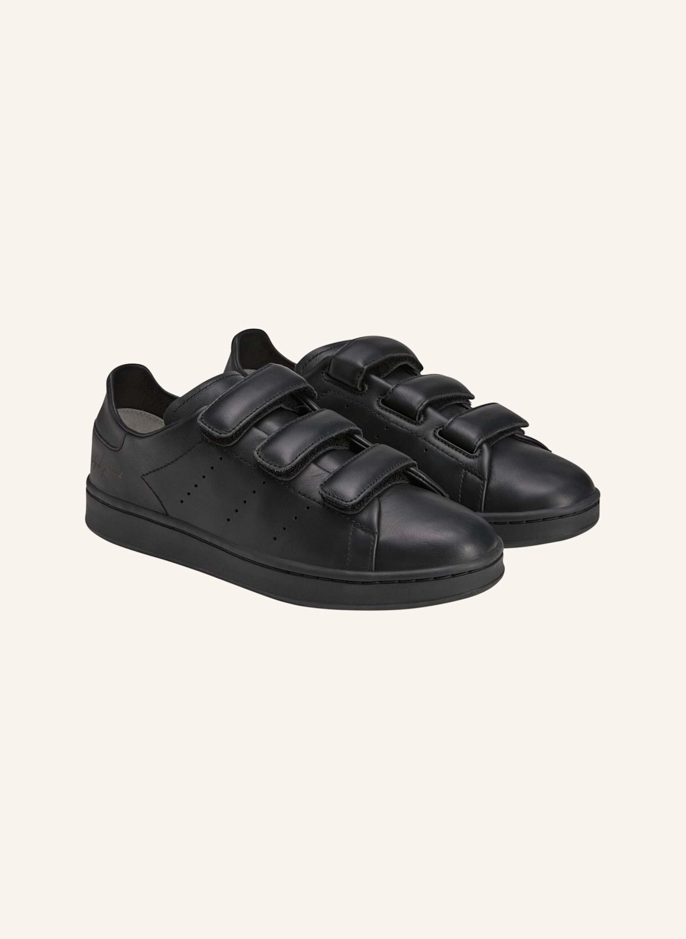 Y-3 Y-3 STAN SMITH SCHUH MIT KLETTVERSCHLUSS: SCHWARZ