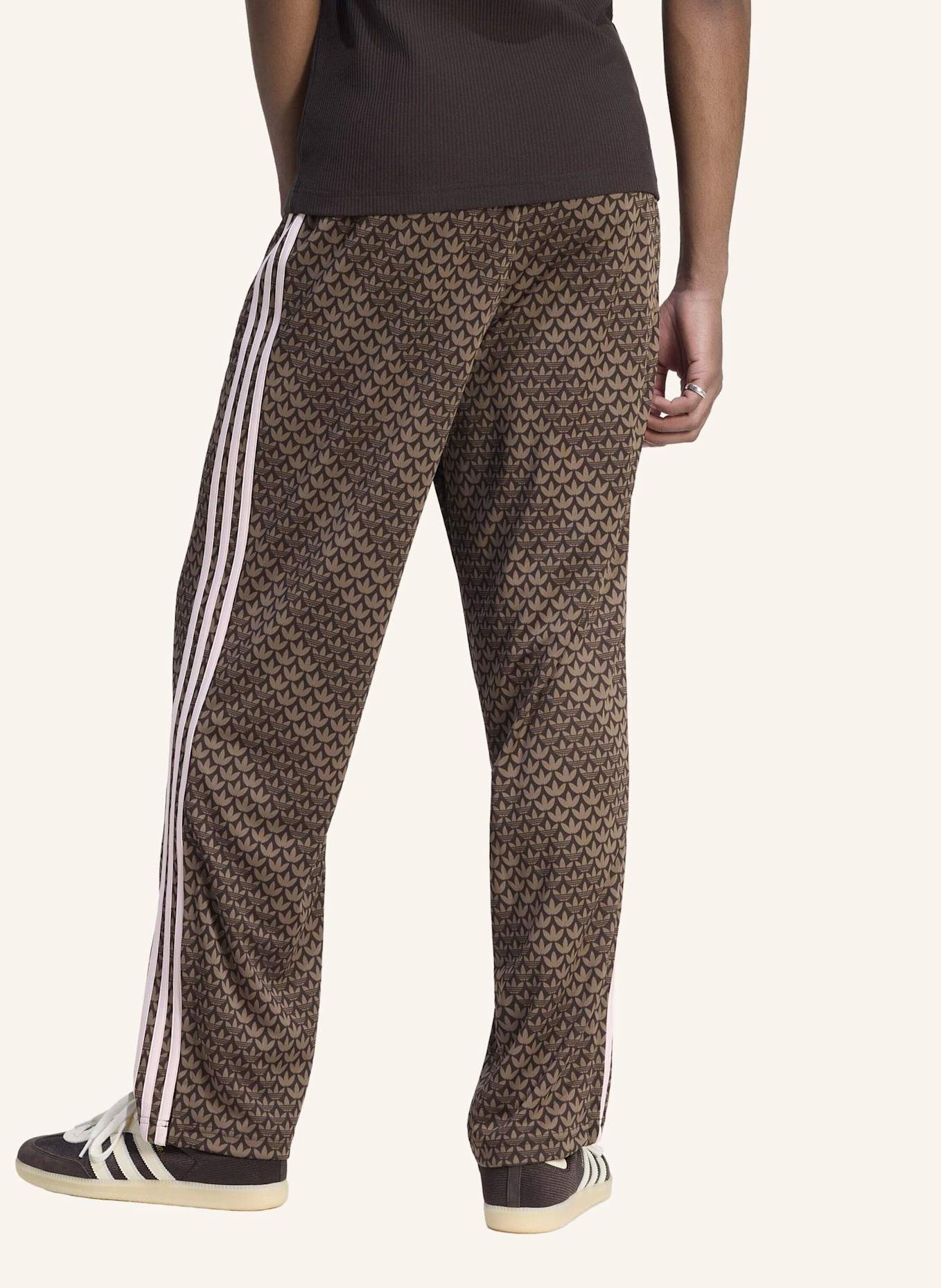 adidas Originals FIREBIRD MONOGRAM TRAININGSHOSE, LOCKER GESCHNITTEN: BRAUN/ PINK