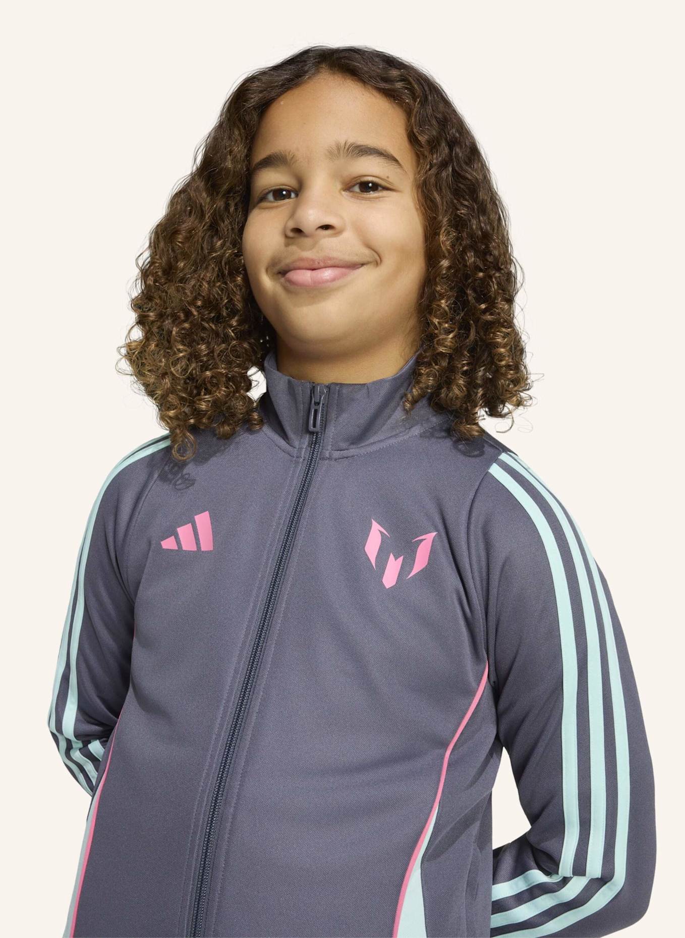 adidas MESSI KIDS JACKE: LILA