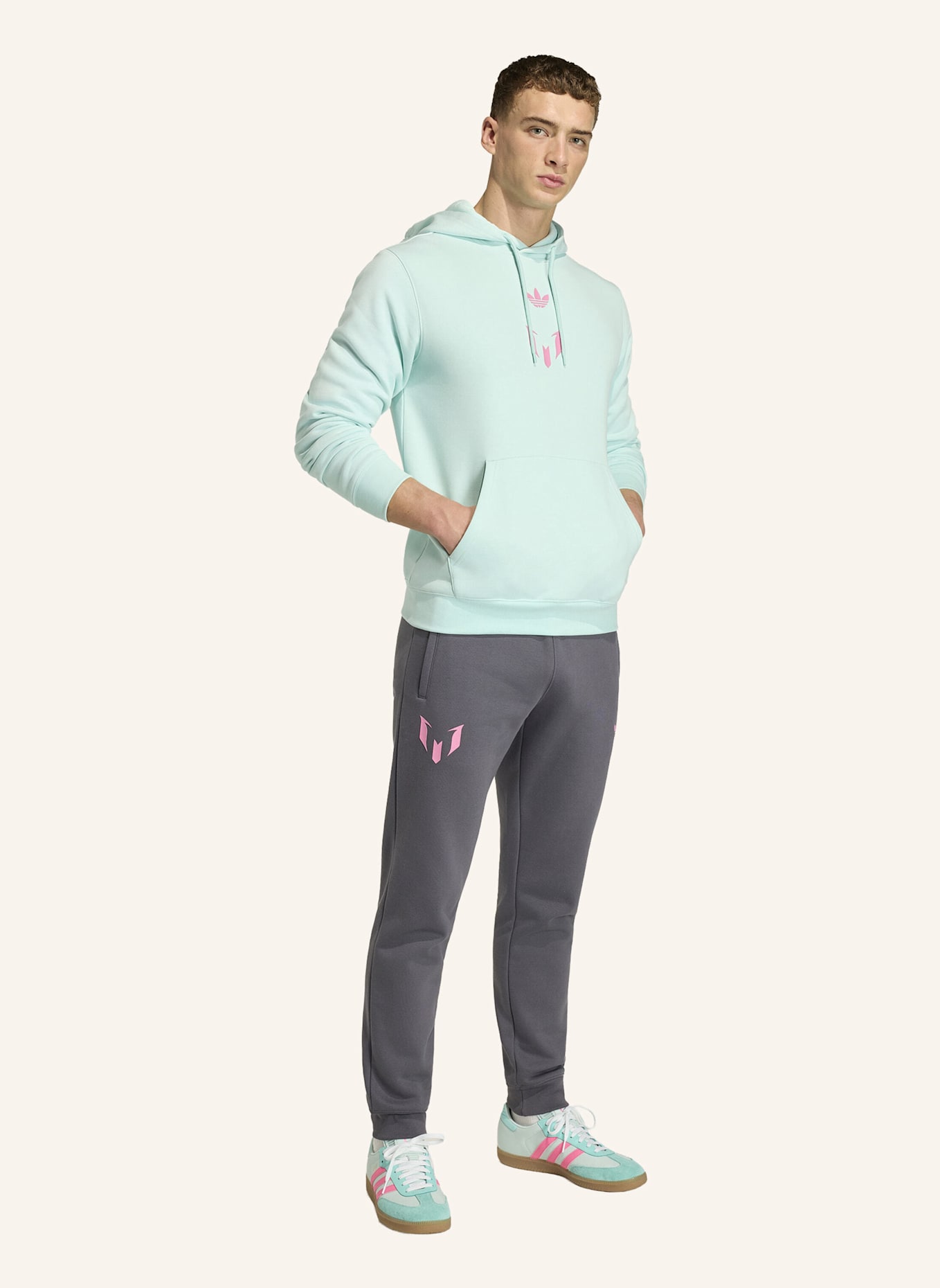 adidas MESSI HOODIE: GRÜN